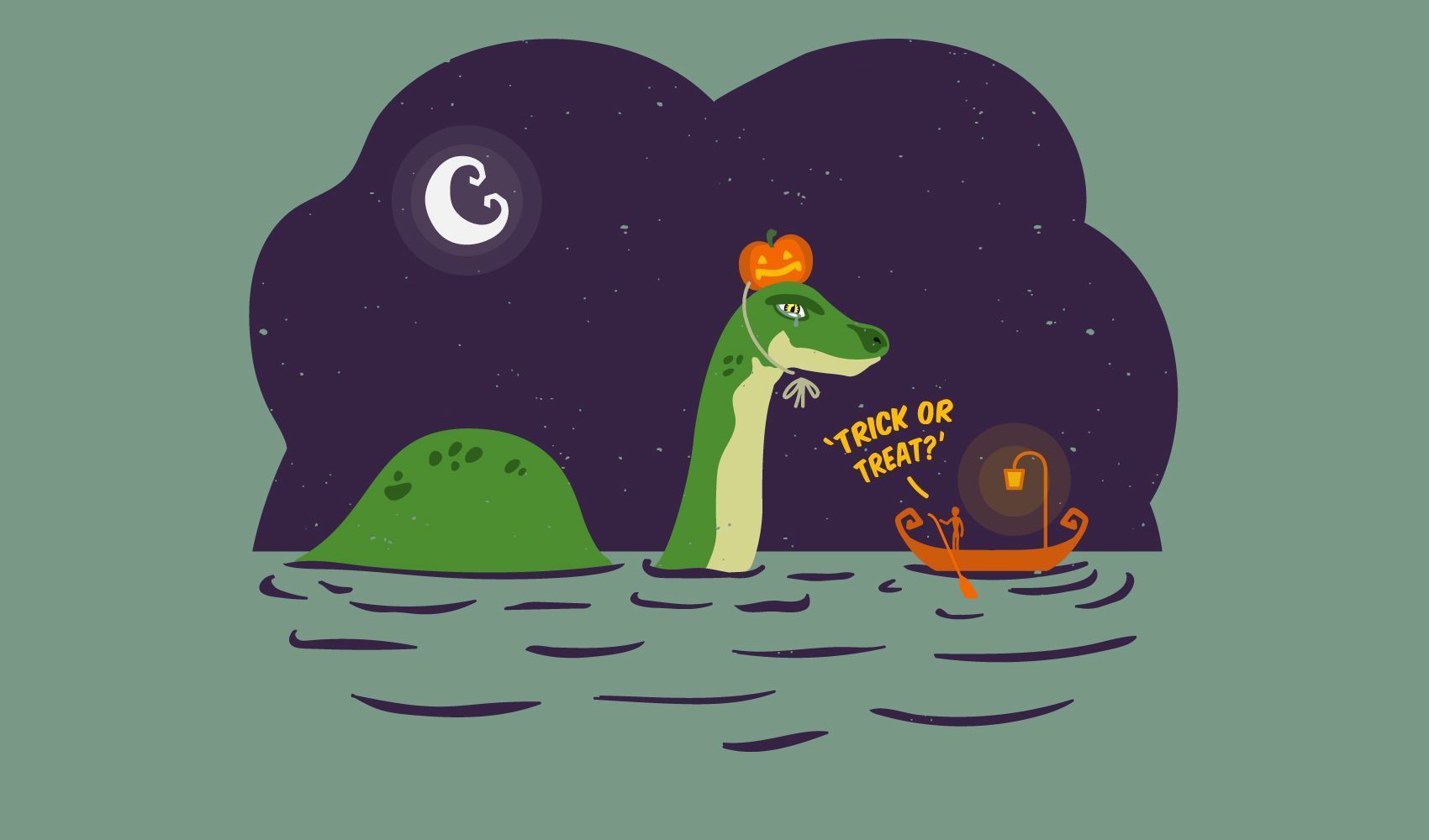 1700x1000 Cute Loch Ness Monster Vector Download