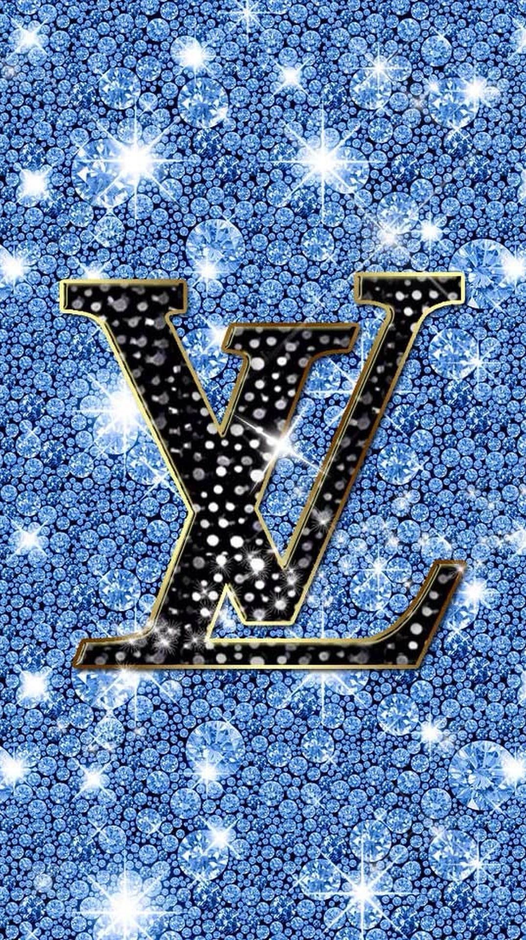 1075x1920 Download Bling Pattern Louis Vuitton Phone Wallpaper