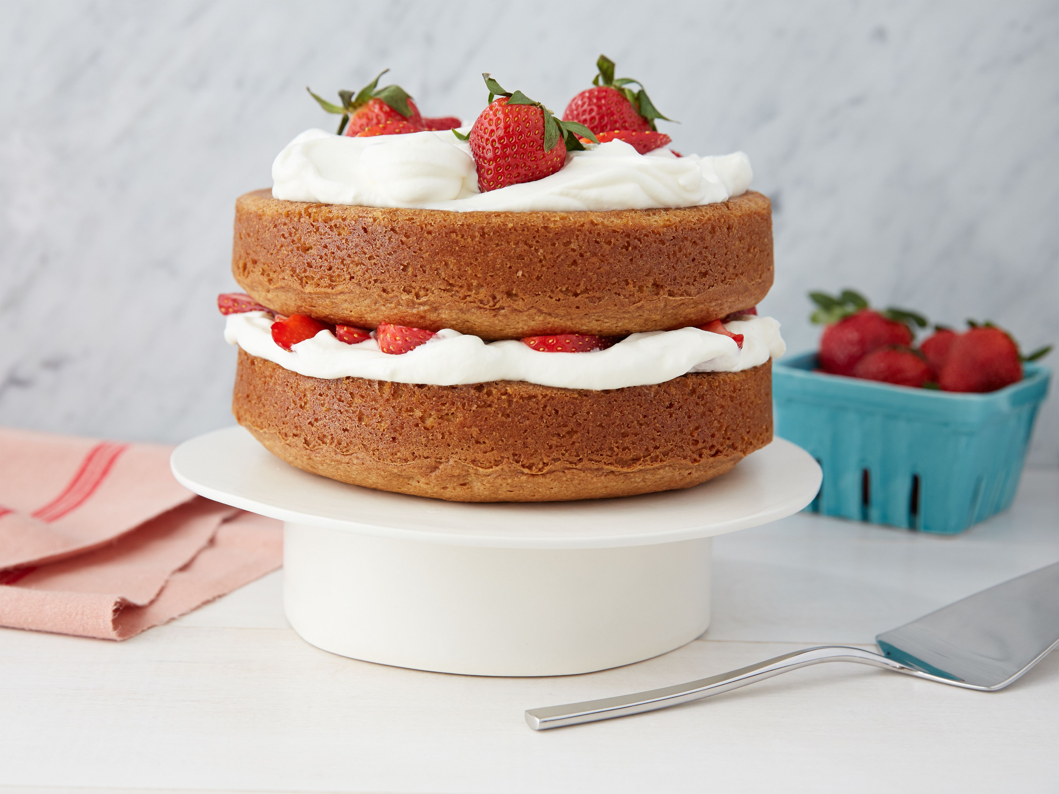 4096x3072 Strawberry Country Cake Recipe