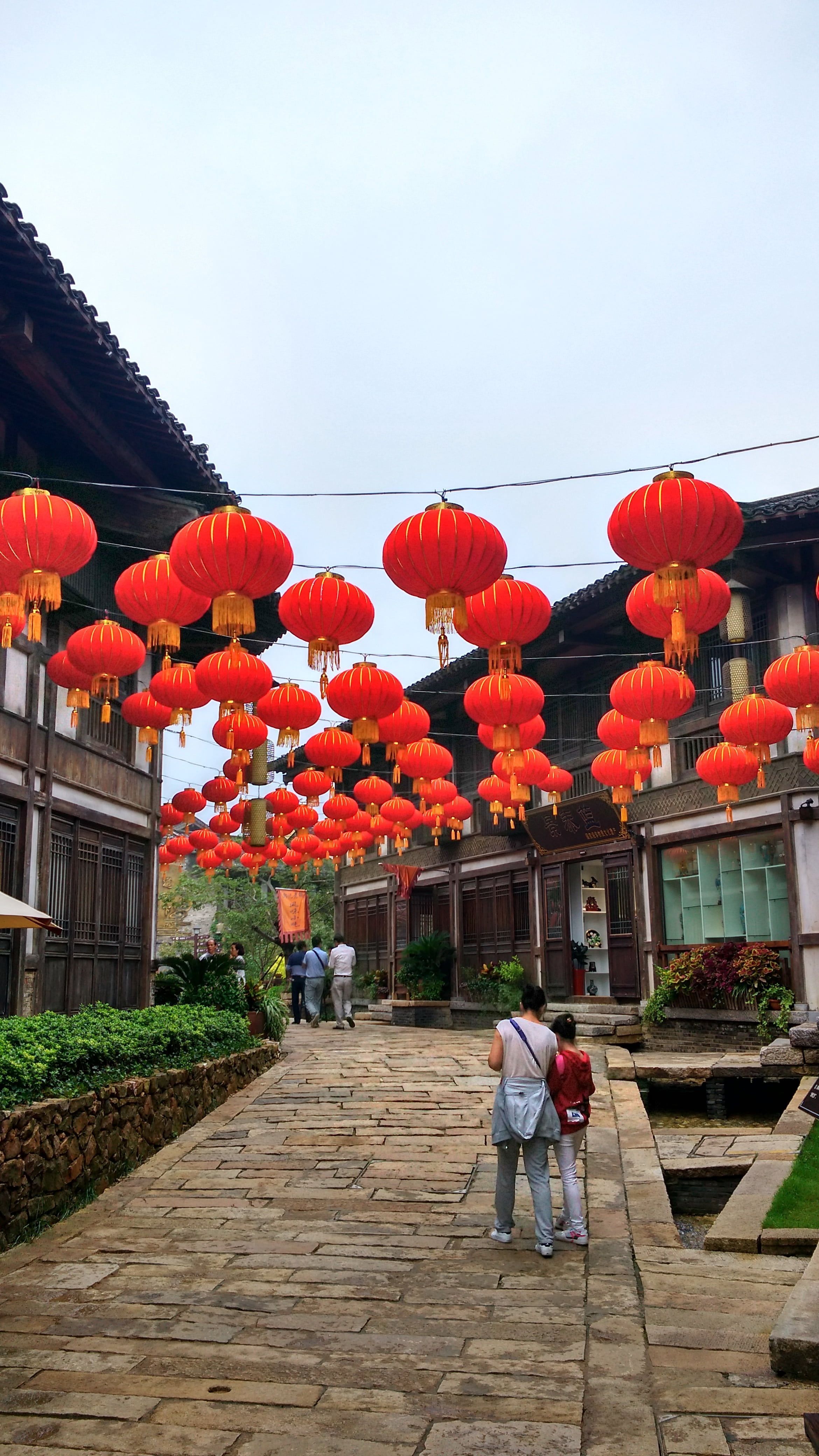 2340x4160 Wallpaper / festival, chinese new year, 4K, red, real people, chinese lantern, built structure, salt culture, architecture, lantern, city, decoration, chinese lantern festival free download