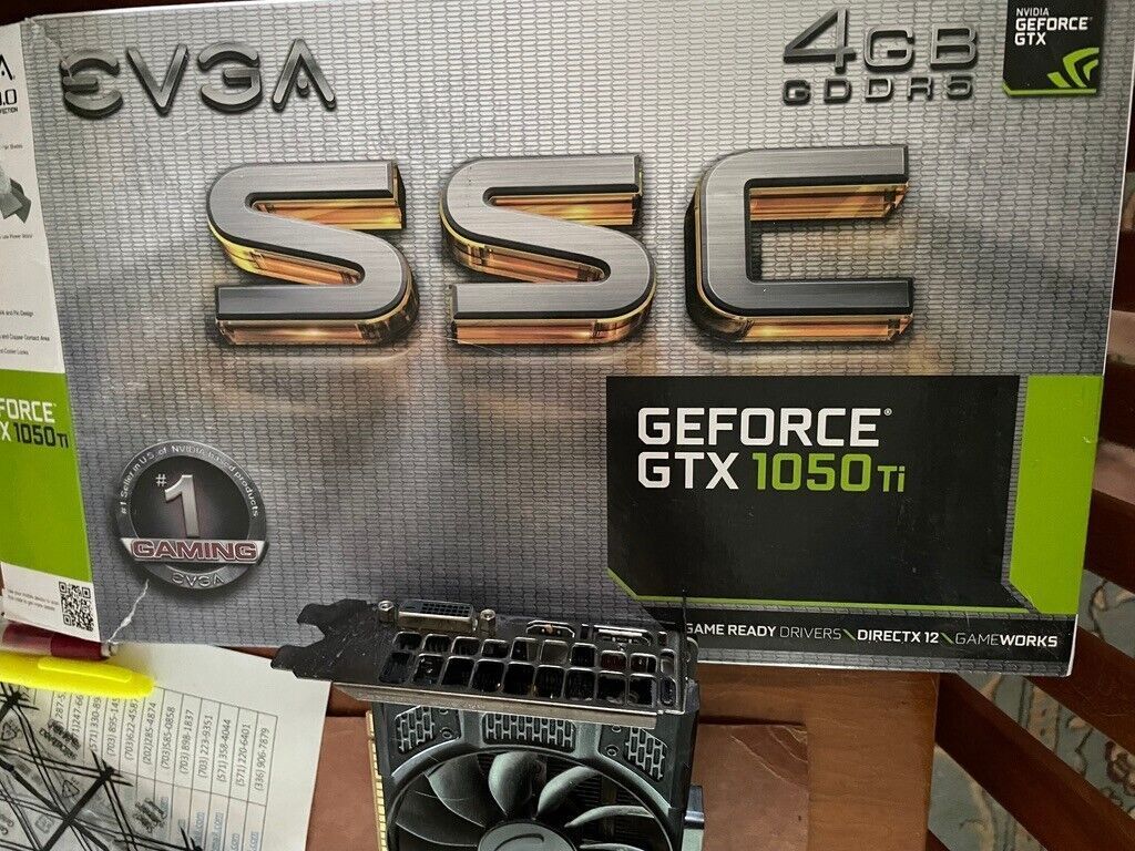 1024x768 EVGA GeForce GTX 1050 Ti 4GB GDDR5 Graphics Card (04GP46255KR)