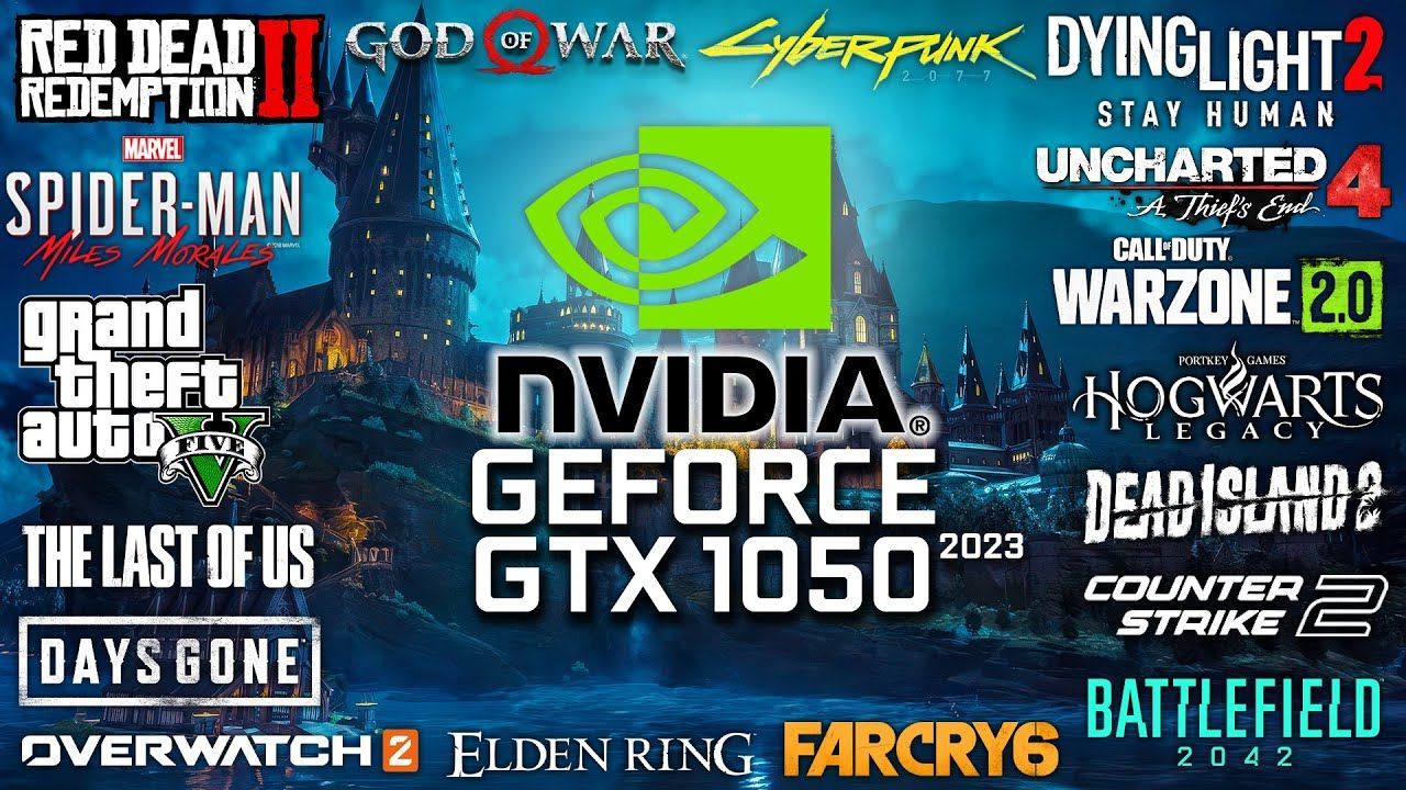 1280x720 GeForce GTX 1050 in 2023 in 50 Games