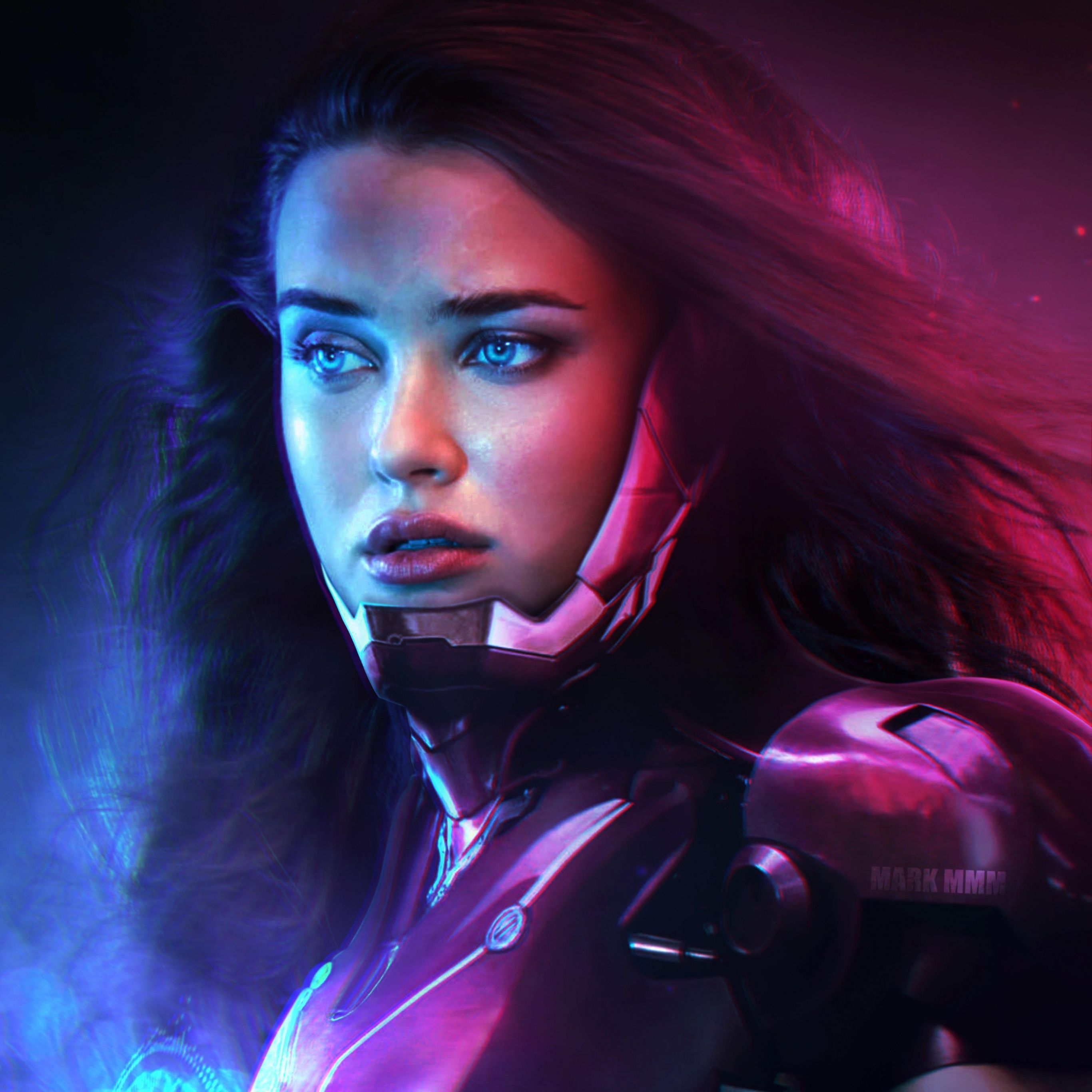 2732x2732 Katherine Langford Wallpaper 4K, Iron Woman, Morgan Stark