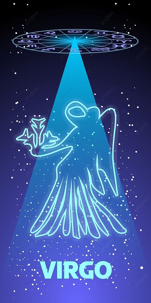 640x1280 Virgo Constellation In Space With A Holographic Zodiac Character Background Wallpaper Image For Free Download