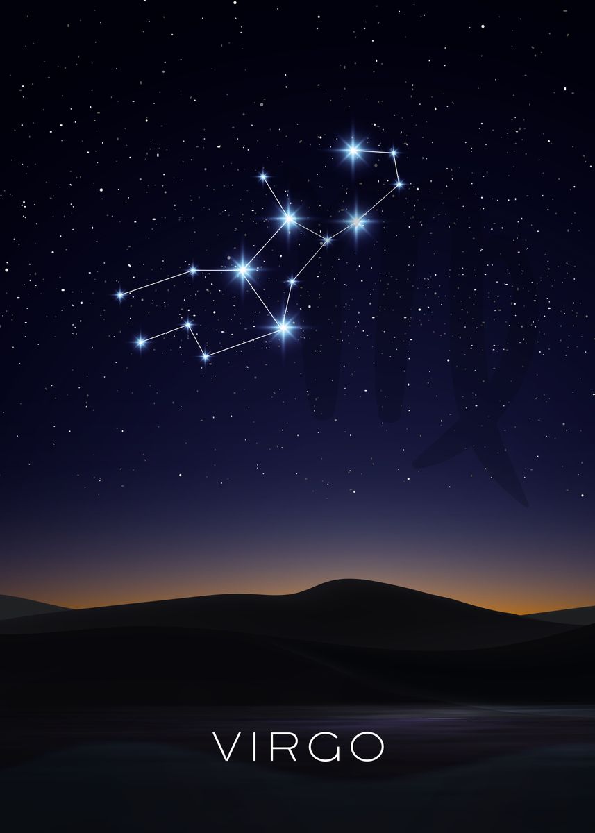 857x1200 Virgo Constellation' Poster by Susanne Flø