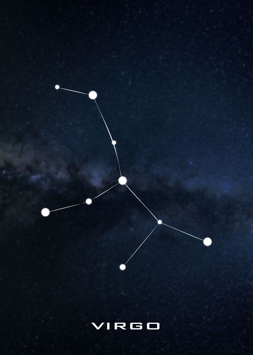 857x1200 Virgo Constellations' Poster