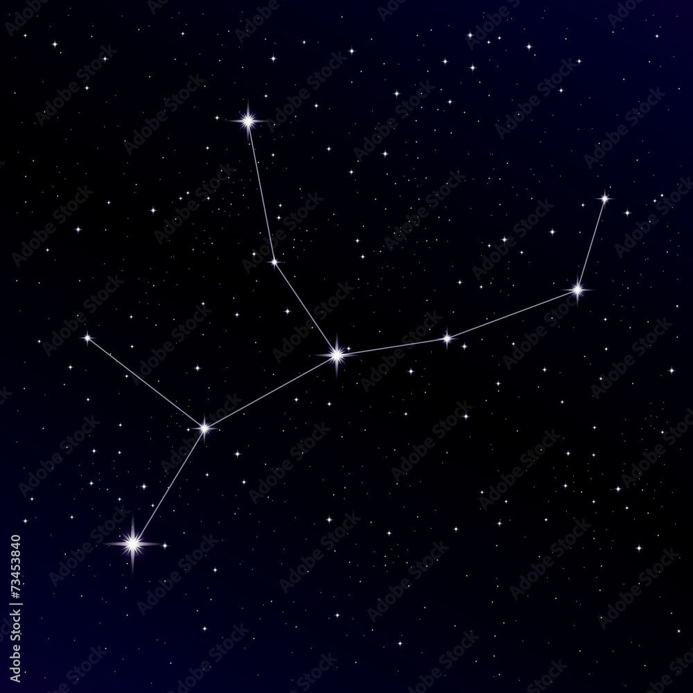 1000x1000 Virgo constellation Stock Vector