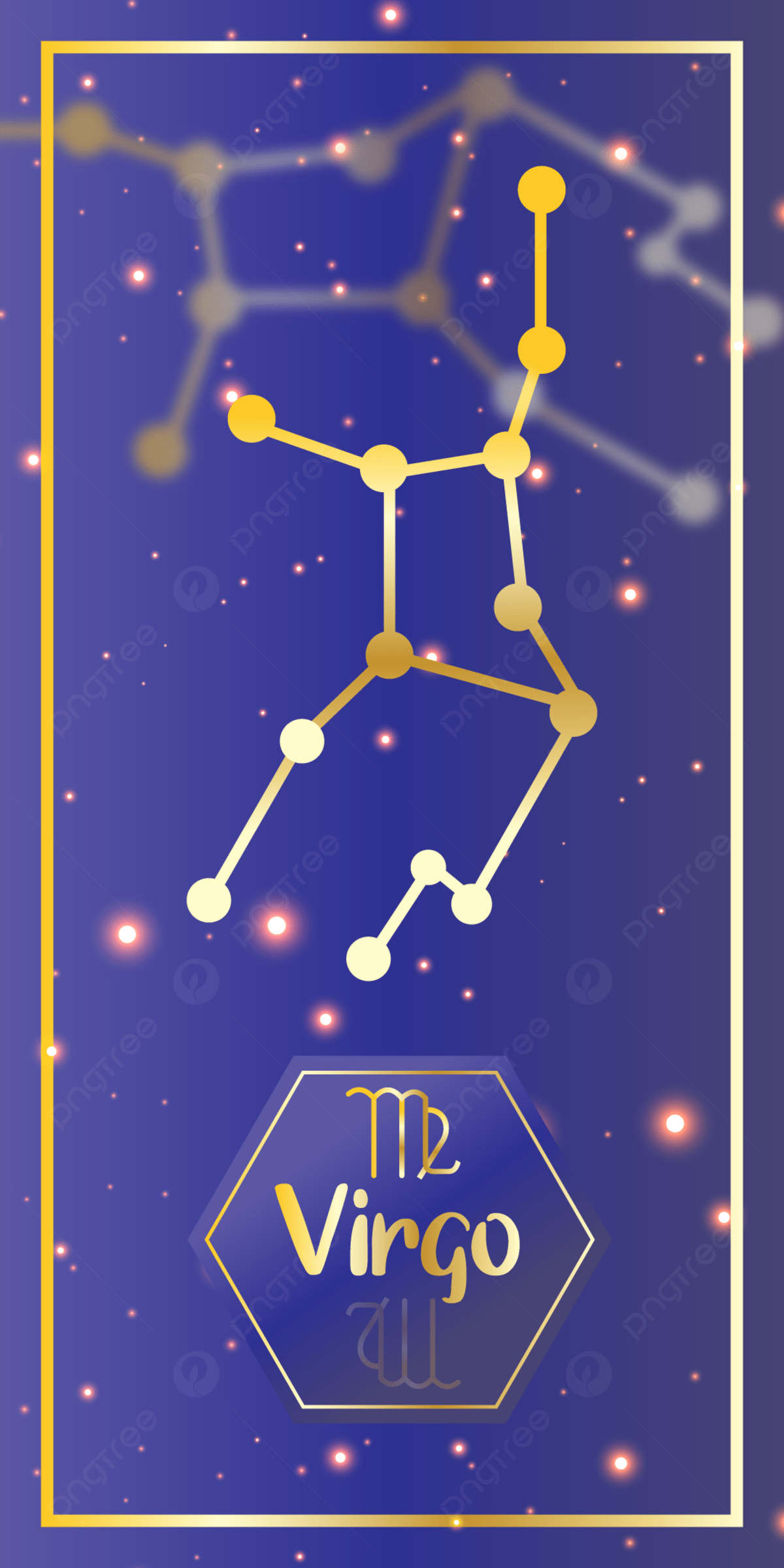 1200x2400 New Constellation Background For Virgo Wallpaper Image For Free Download