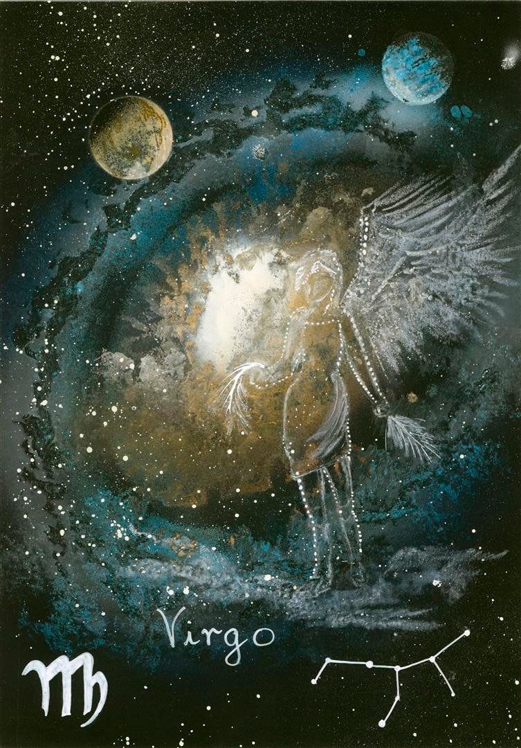 753x1080 Zodiac, Virgo, Virgo Art, Astrology, Zodiac Sign, Zodiac Gift, Spray Paint Art