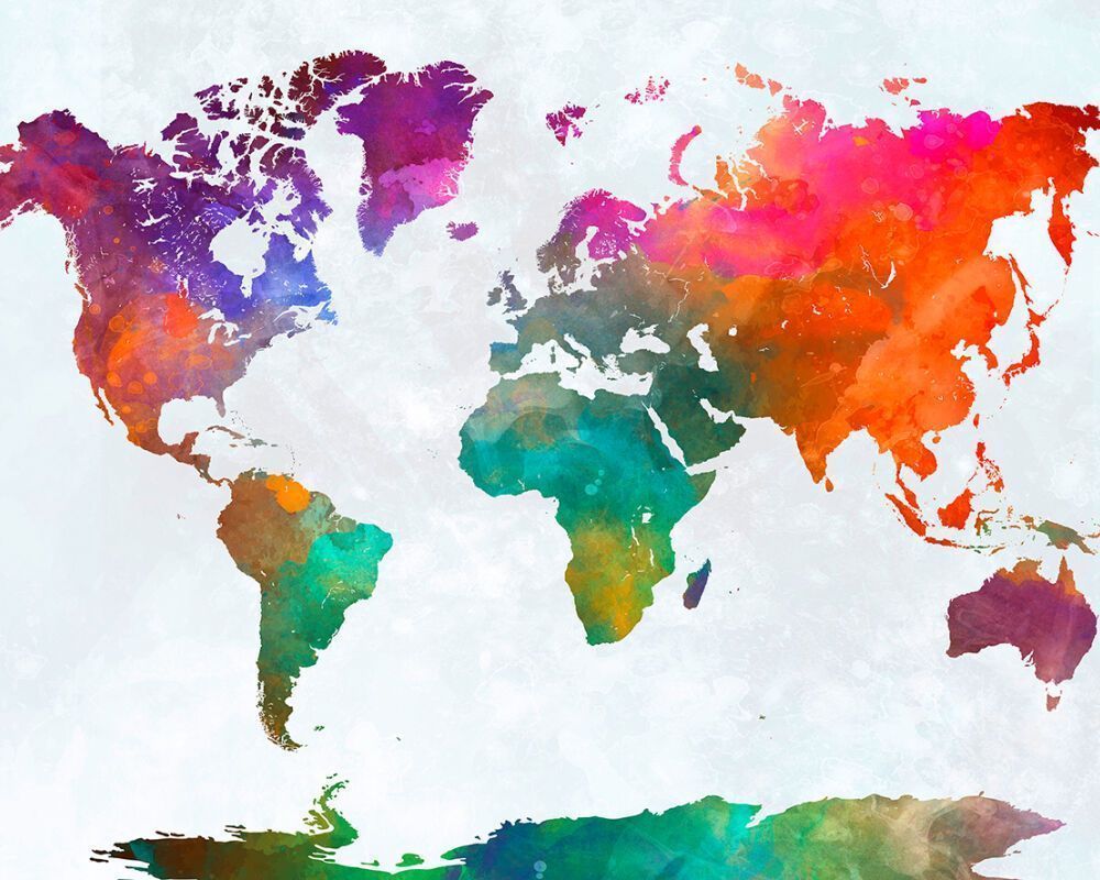 1000x800 Livingwalls Photo wallpaper «Global map» DD113226
