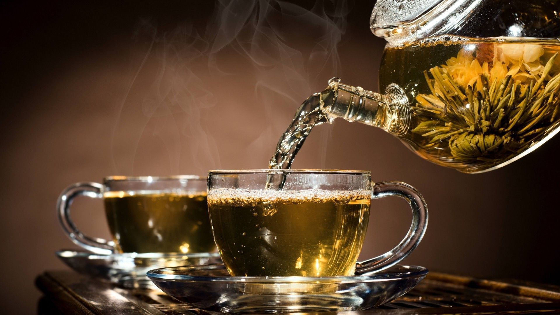 1920x1080 Herbal tea in transparent cups Desktop wallpaper 1152x864