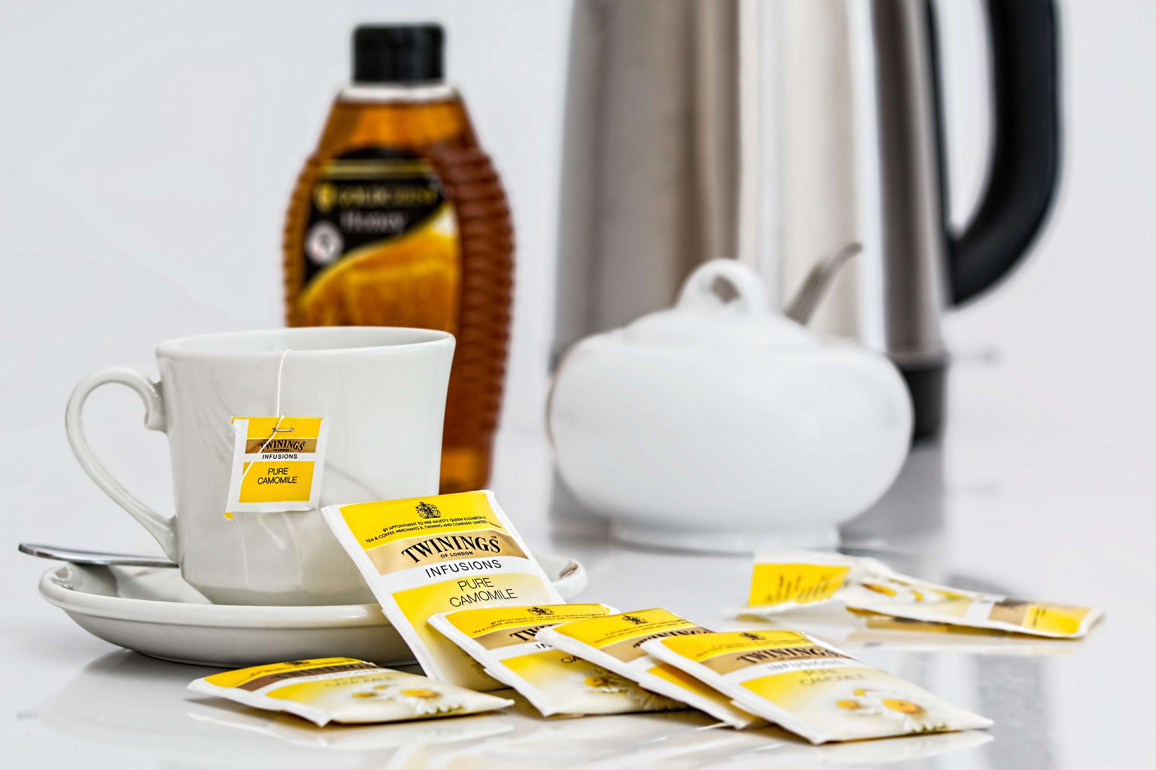 3840x2560 beverage, camomile, cup, drink, herbal tea, hot drink, refreshment, tea, teabags, teacup, twinings 4k wallpaper.me!
