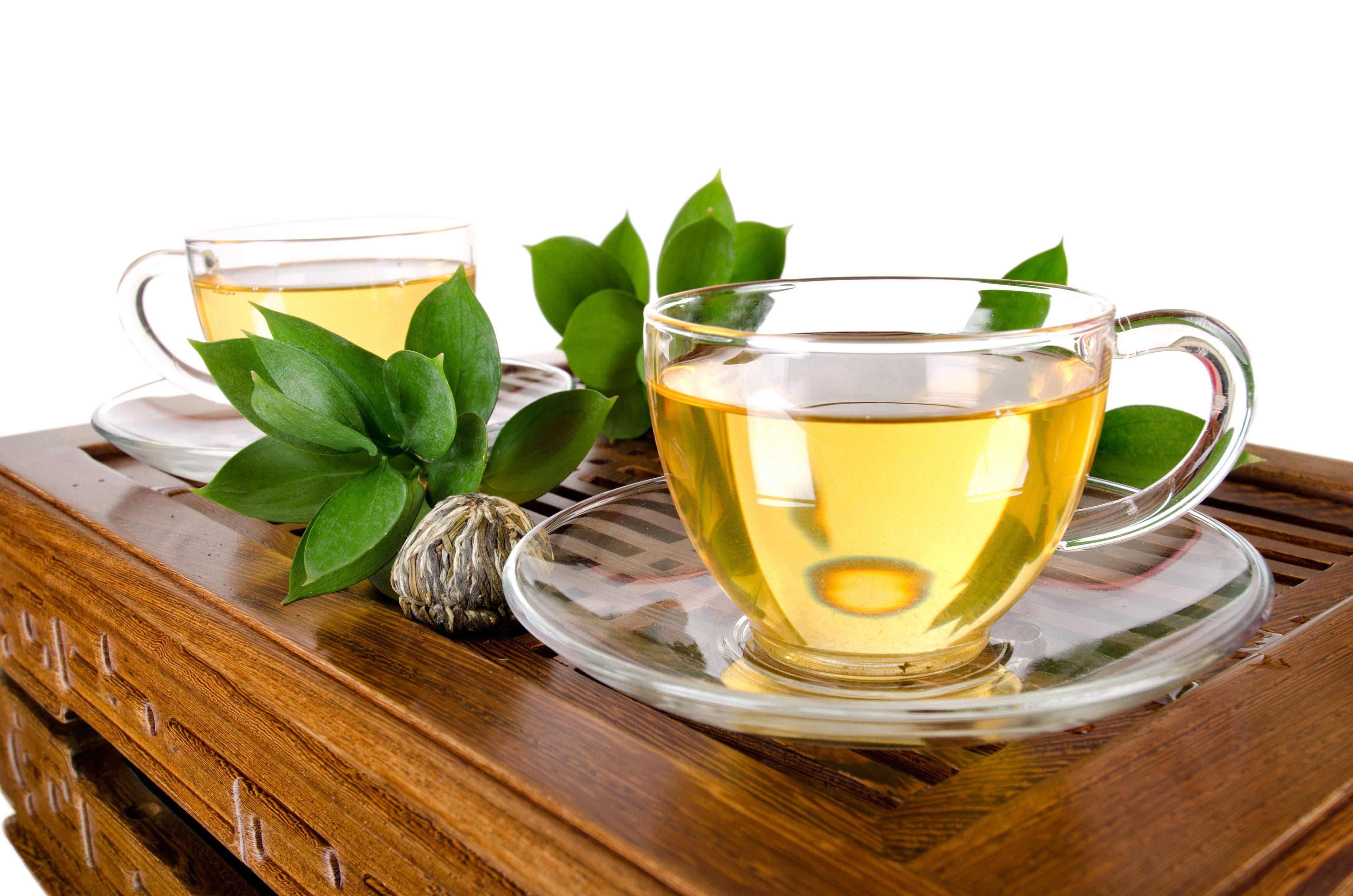 4263x2823 Wallpaper / Isolated, Heat, White Background, Leaf, Yellow, Mug, Saucer, Glass, Table, No People, Wood, Herbal Tea, Lemon, Close Up, Fruit Free Download
