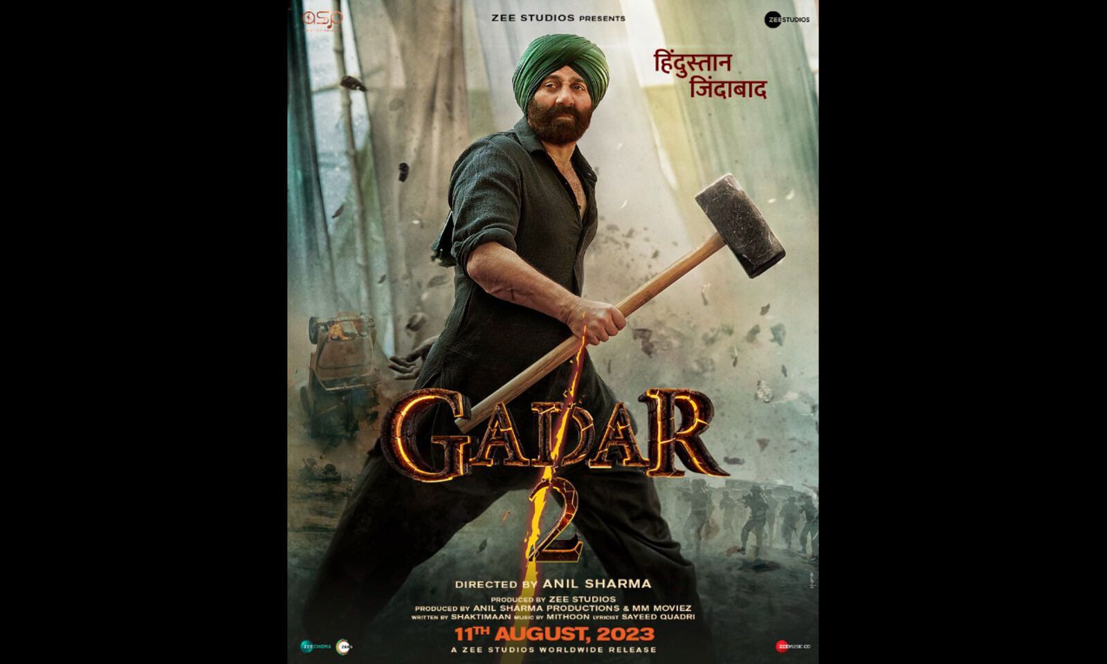 1600x960 Makers of 'Gadar 2' reveal the first look of Sunny Deol