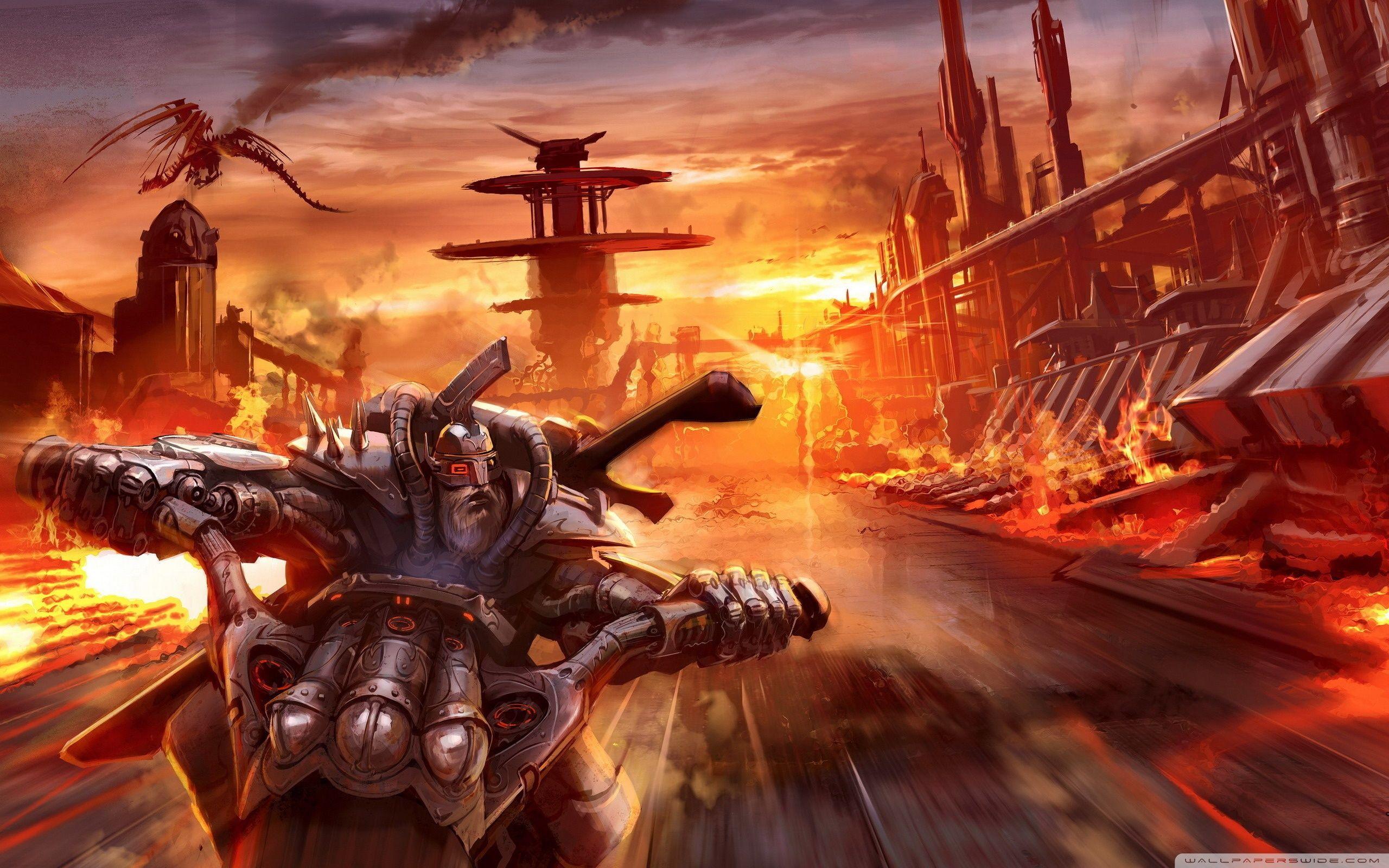 2560x1600 Fantasy Biker ❤ 4K HD Desktop Wallpaper for 4K Ultra HD TV • Dual