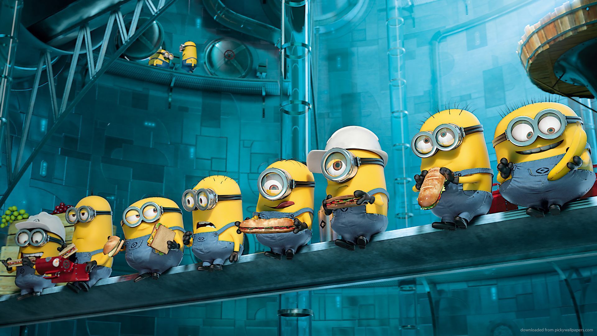 1920x1080 Free download 1024x600 Despicable Me Lunch Atop A Skyscraper Parody Wallpaper [1920x1080] for your Desktop, Mobile & Tablet. Explore Lunch atop a Skyscraper Wallpaper. Skyscraper Wallpaper, Skyscraper Background, Wallpaper Skyscraper