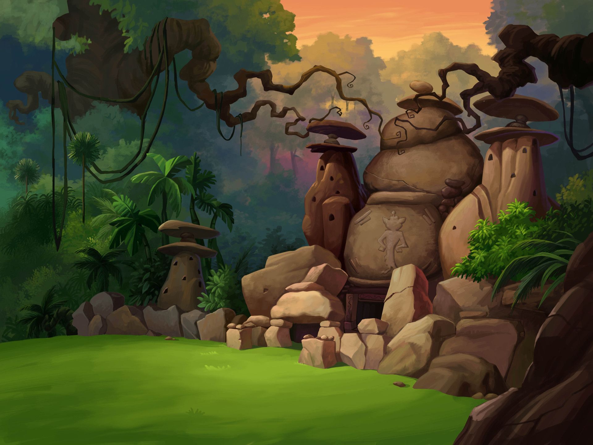 1920x1440 2d Animation Background