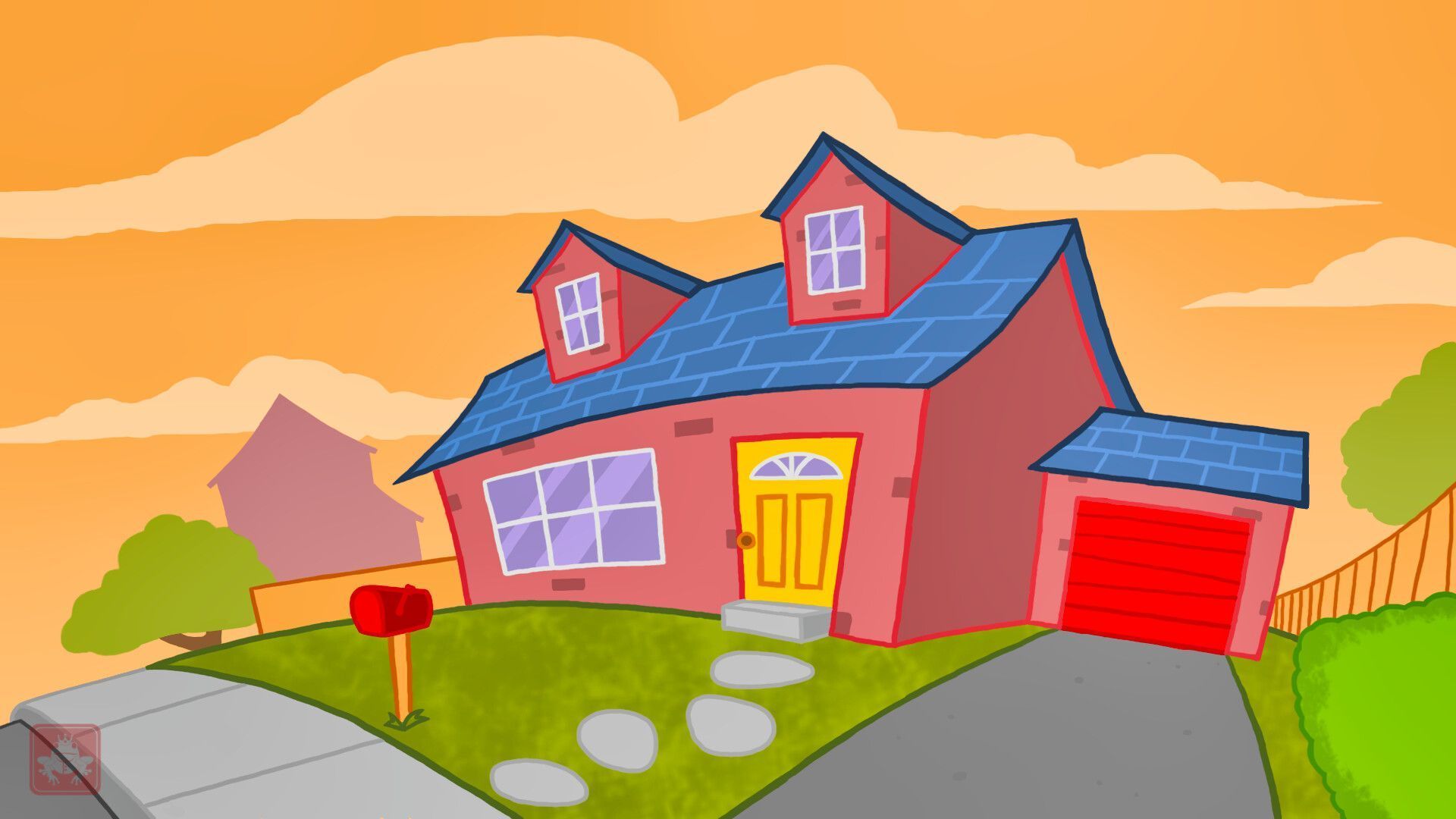 1920x1080 House Animation Background