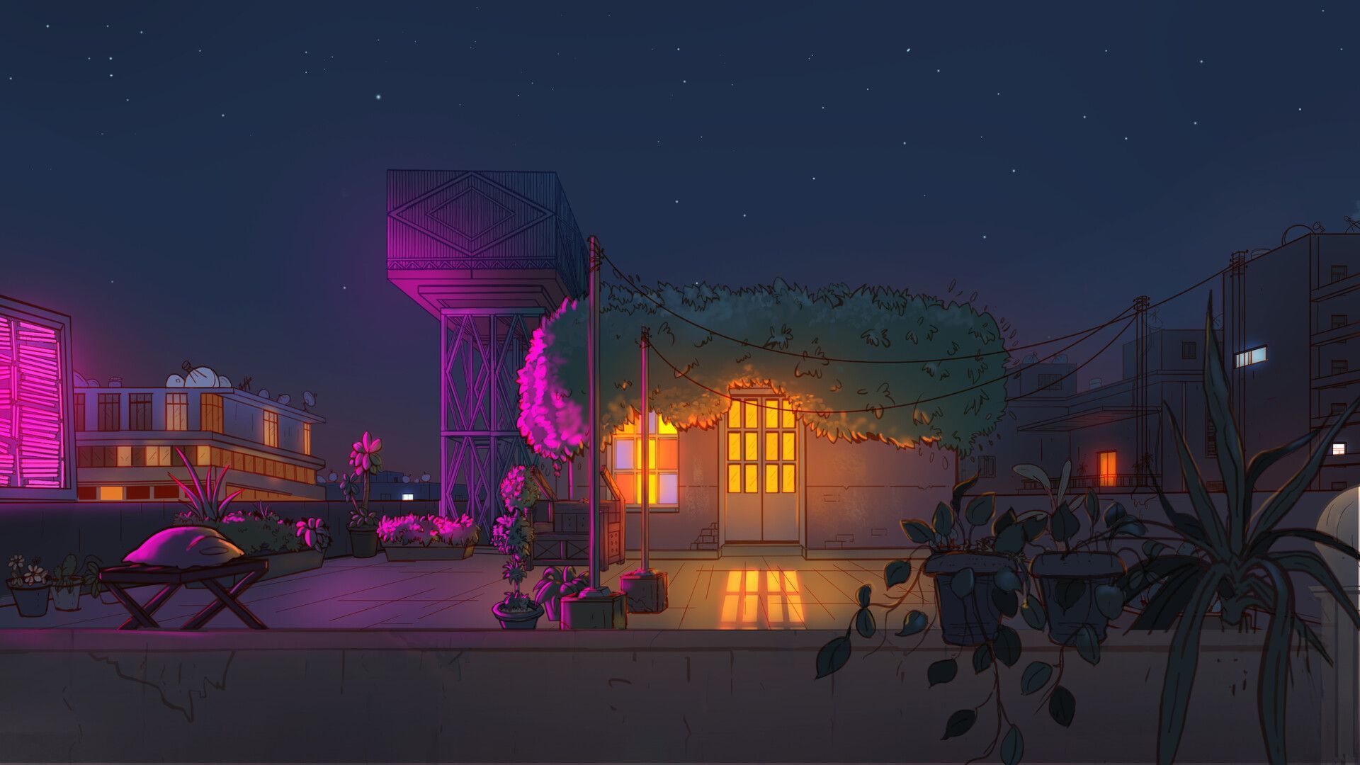 1920x1080 Background coloring for 2d animation