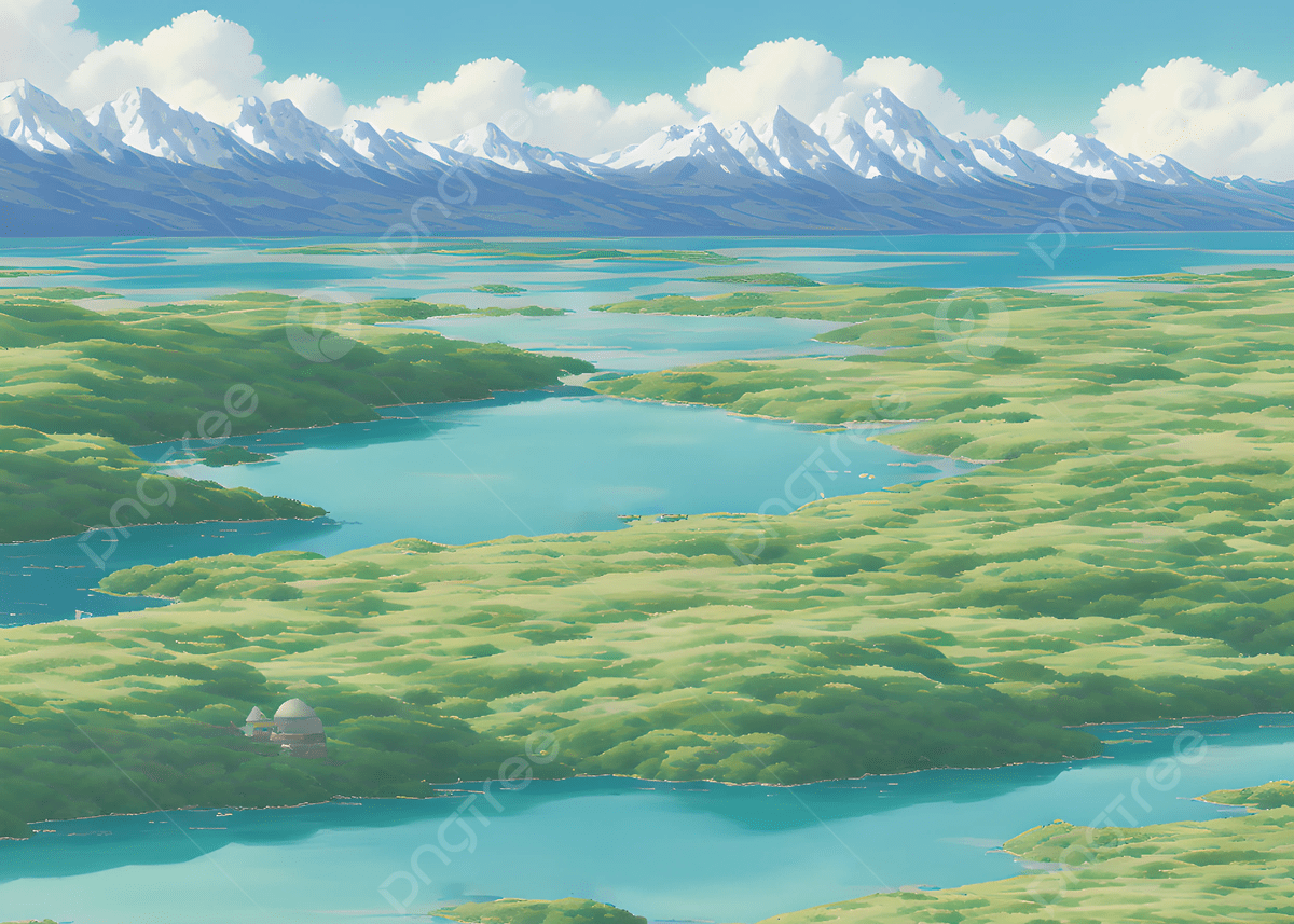 1200x857 Beautiful Island Coastal Land In 2d Animation Background, Nature, Cartoon, 2d Background Image And Wallpaper for Free Download