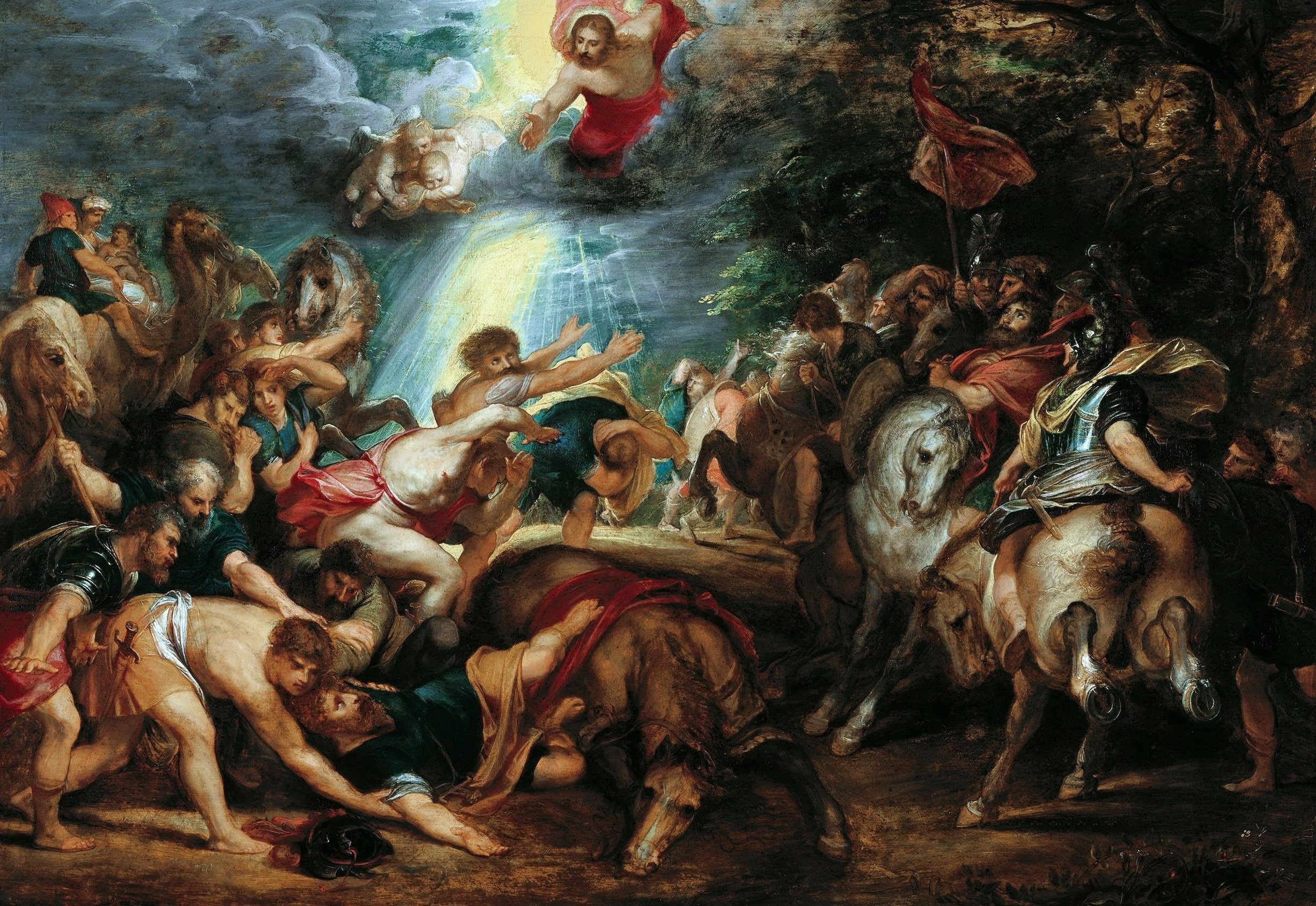 2450x1687 Wallpaper / religion, picture, The Conversion Of Saul, 1080P, mythology, Pieter Paul Rubens, Peter Paul Rubens free download