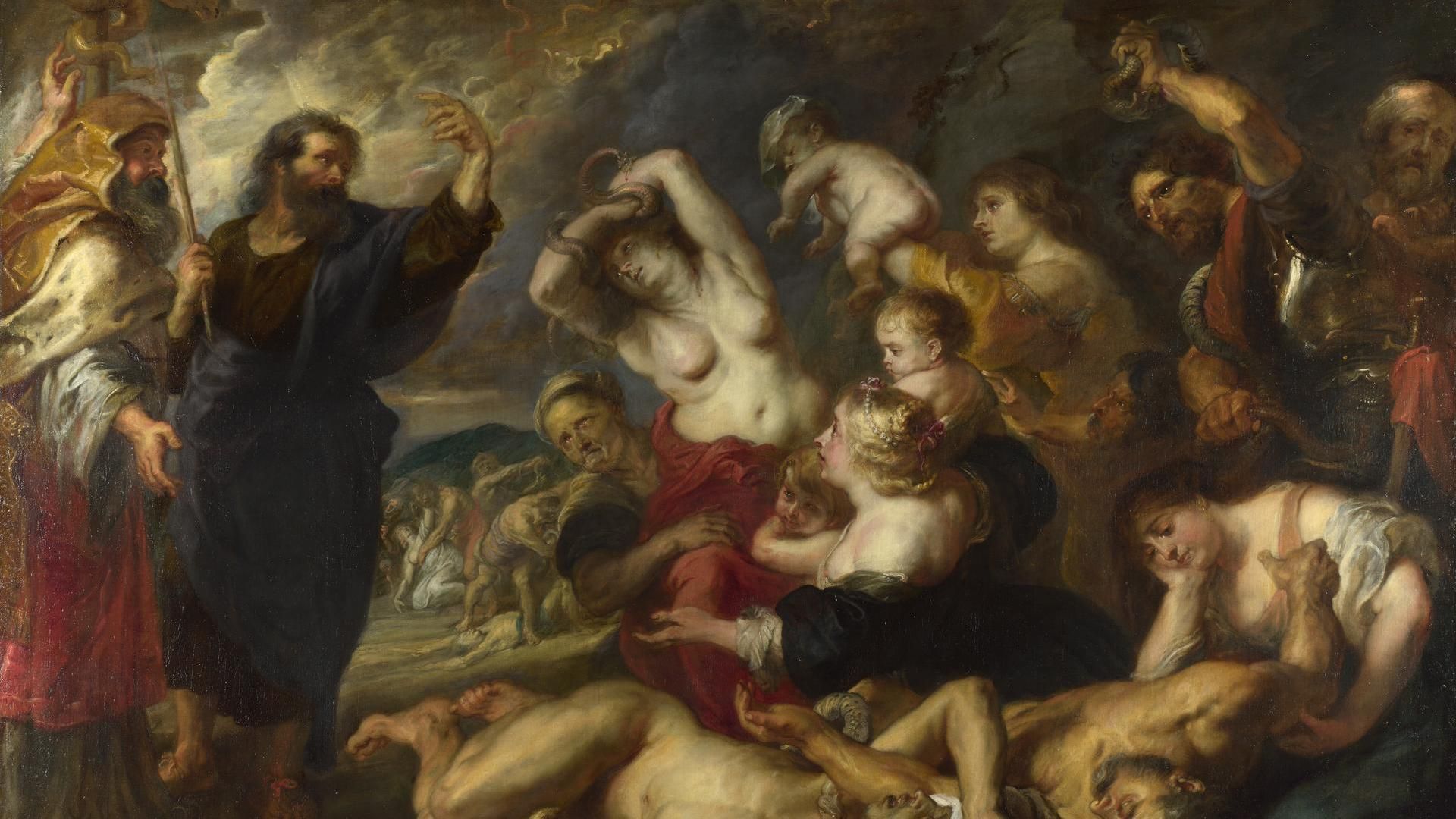 1920x1080 Peter Paul Rubens. The Brazen Serpent. NG59. National Gallery, London