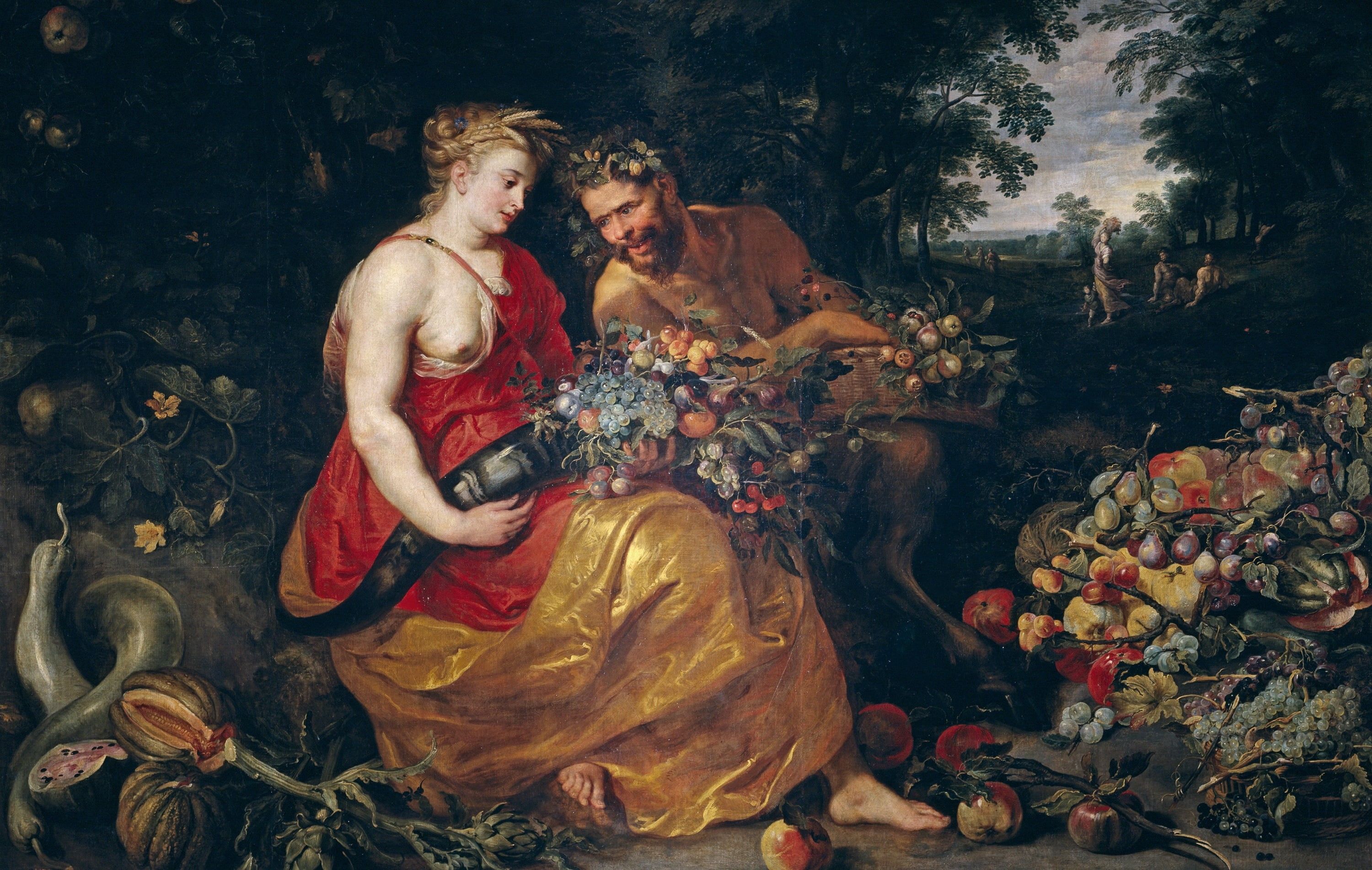 3000x1902 Wallpaper / 2K, picture, Frans Snyders, Pieter Paul Rubens, Peter Paul Rubens, Ceres and pan, mythology free download