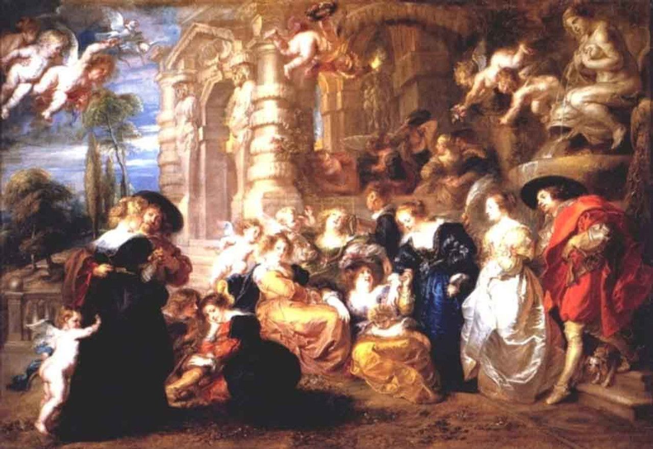 1280x881 The Garden Of Love By Peter Paul Rubens Print or Oil Painting Reproduction from Cutler Miles