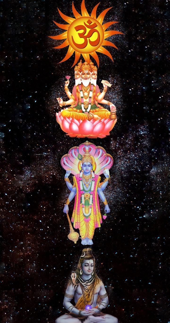 720x1362 Trimurti phone background I created. Feel free to use it for whatever you wish