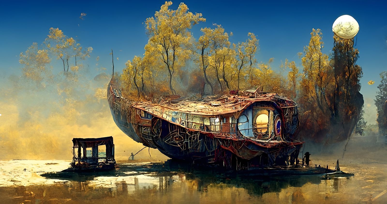 1600x842 houseboat Generated Artwork