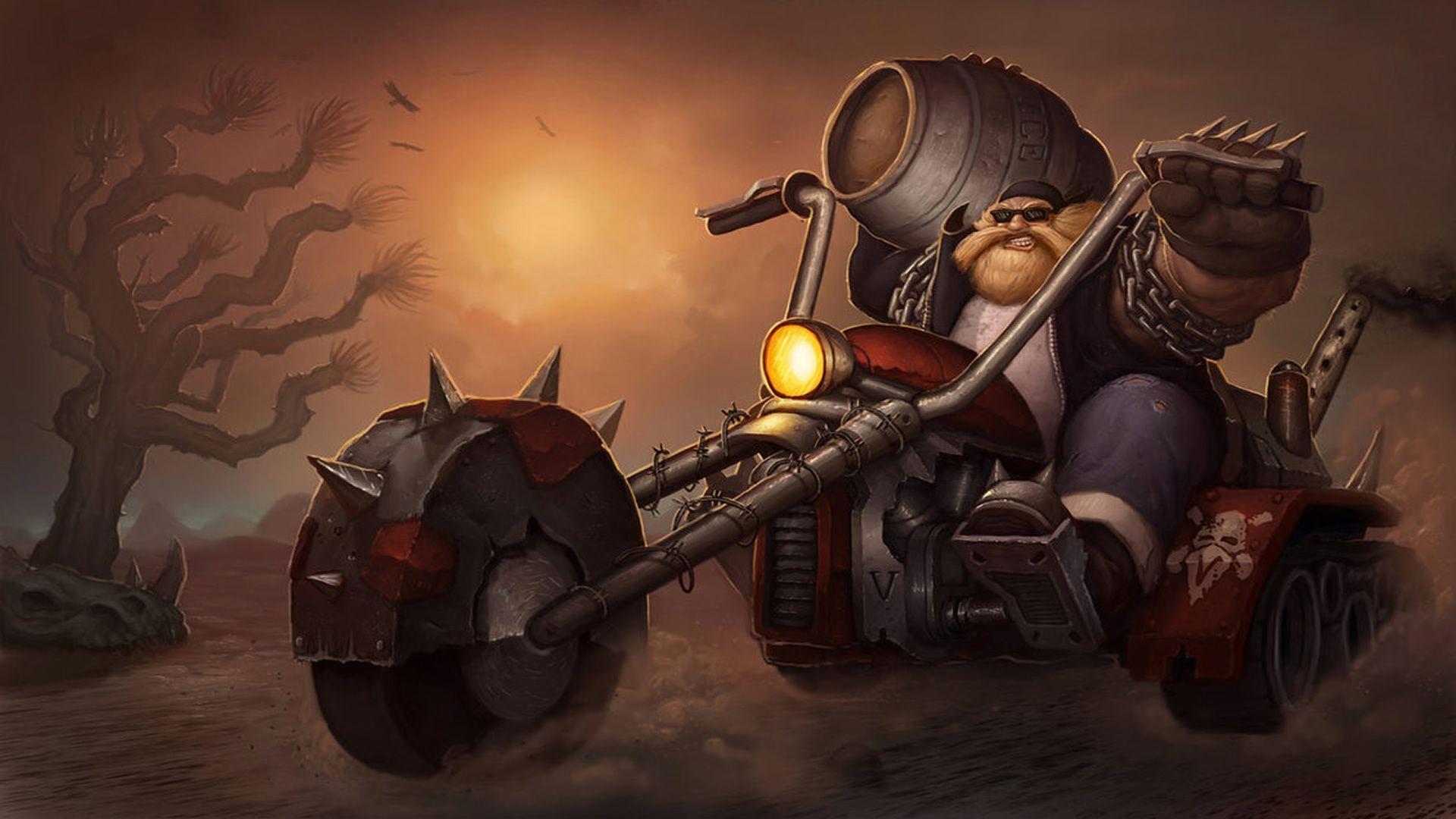 1920x1080 Biker Gragas Fanart Wallpaper