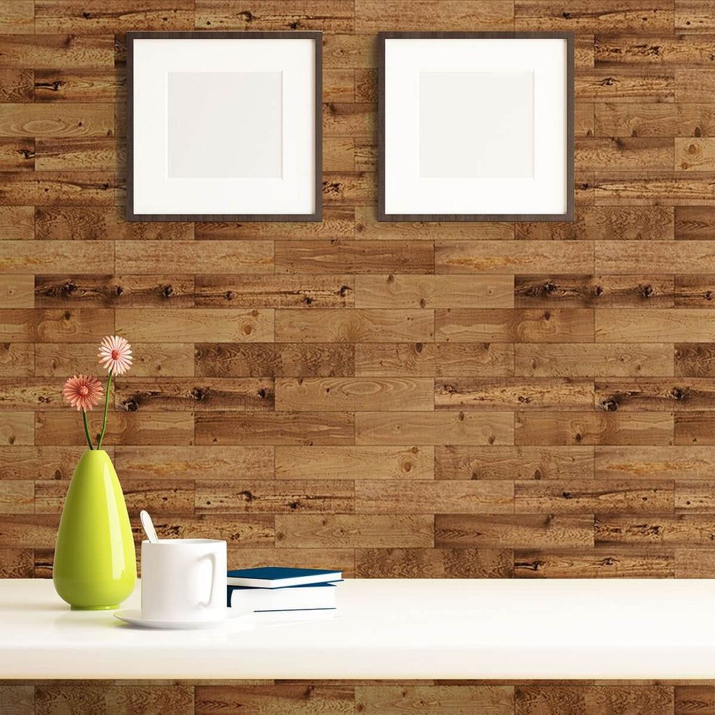 1024x1024 Brown Wood Texture Removable Wallpaper