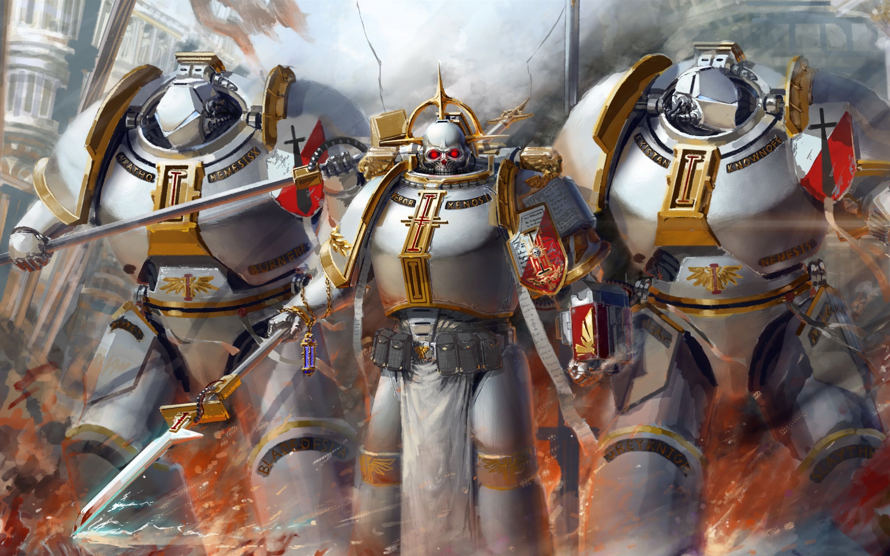 2880x1800 Wallpaper Warhammer 40K, grey knights, art picture 3840x2160 UHD 4K Picture, Image
