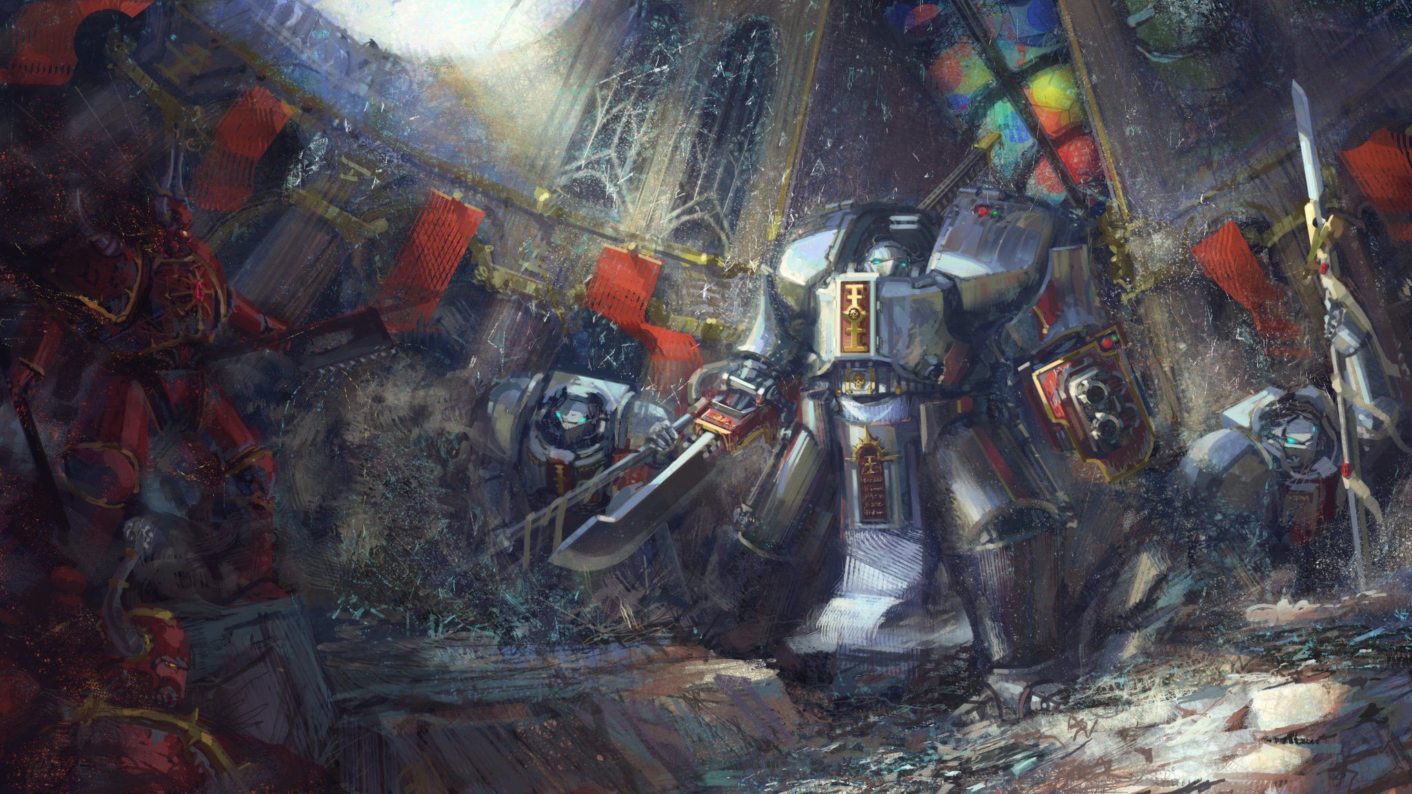 2048x1152 Warhammer Art & Lore on X: Grey Knights chapter #warhammer k # greyknights / X