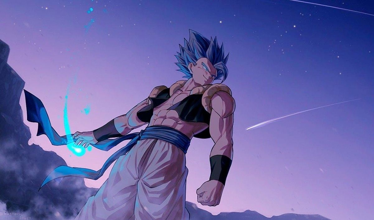 Abstract Gogeta SSJ Blue Evolution Live Wallpaper - MoeWalls