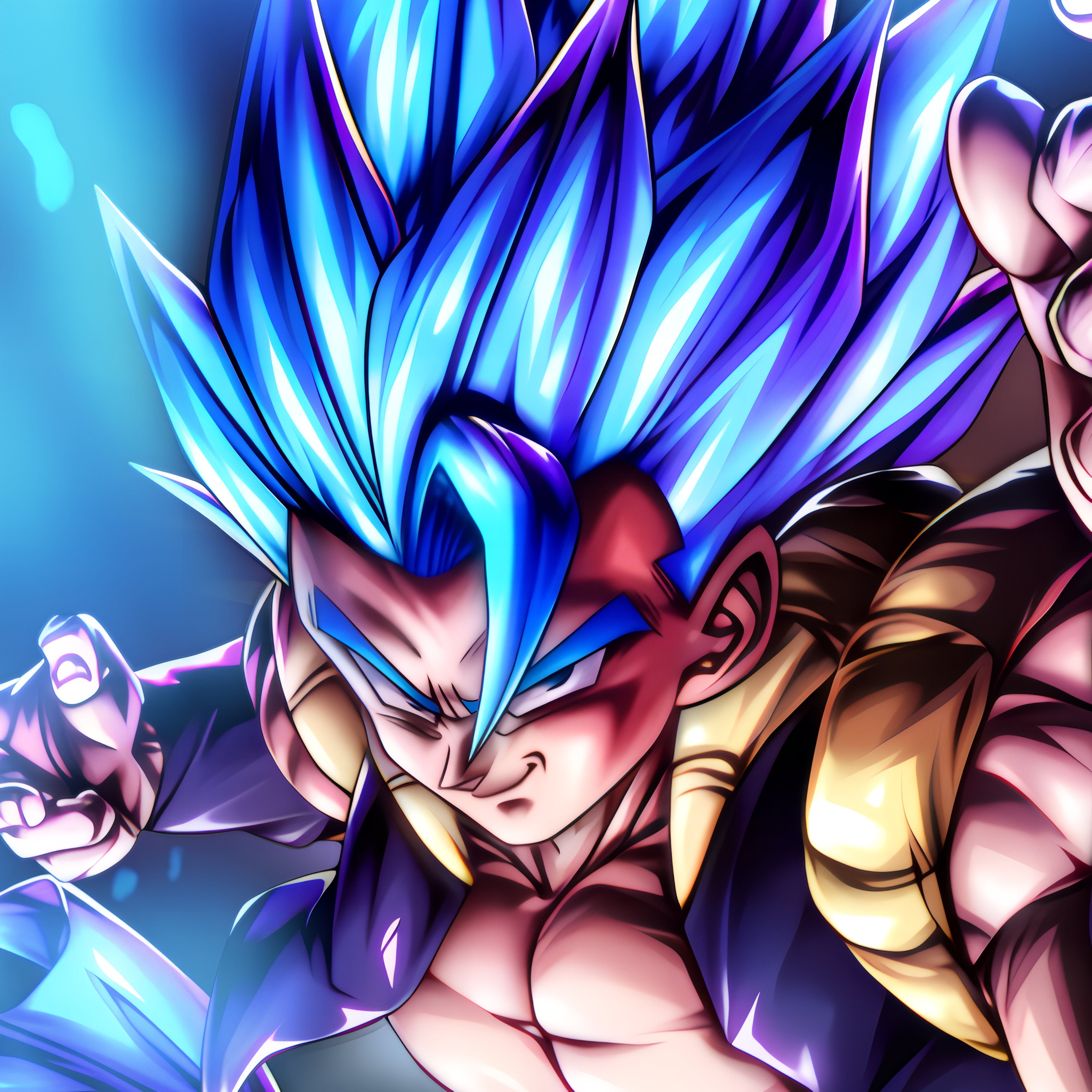 Abstract Gogeta SSJ Blue Evolution Live Wallpaper - MoeWalls