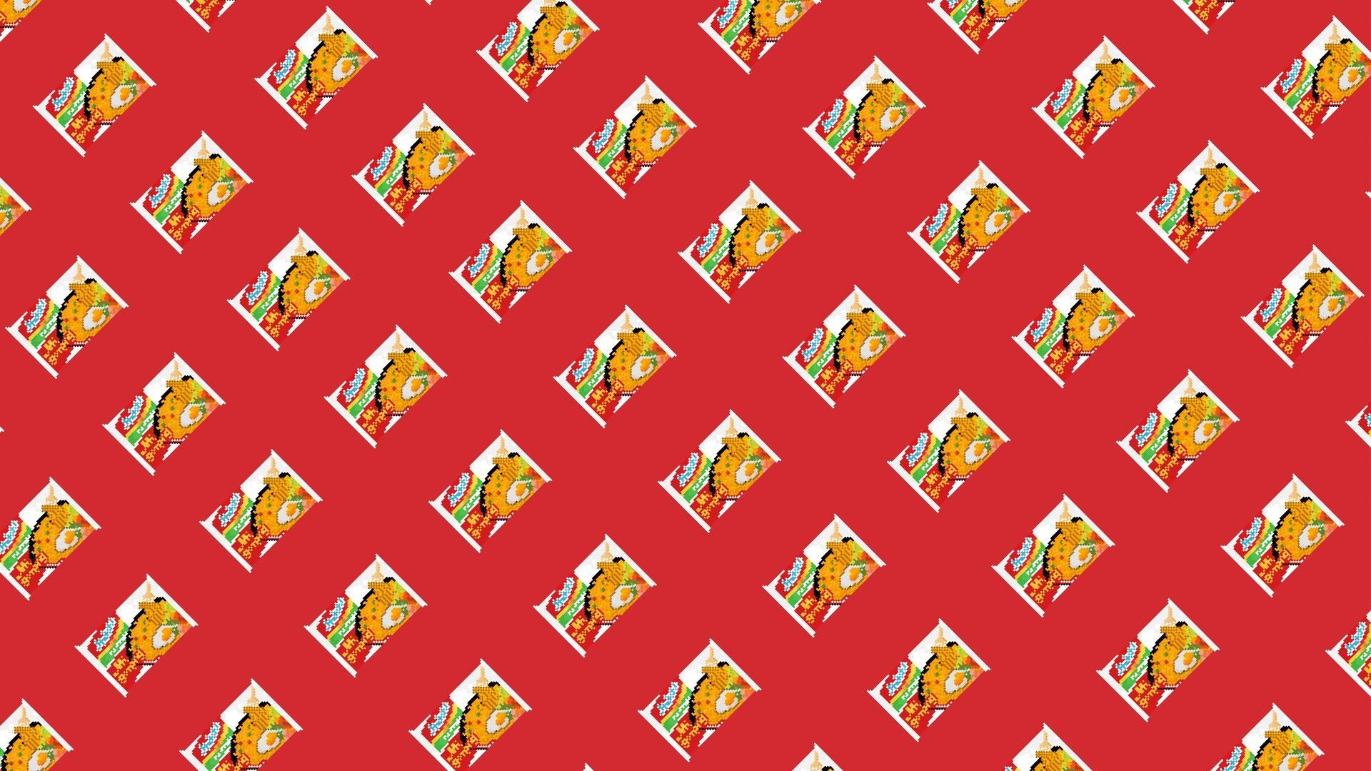 1920x1080 Indomie Pixel Art Pattern Wallpaper 4K