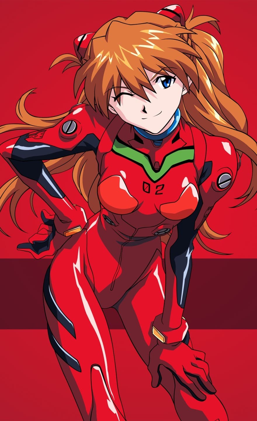 880x1440 Asuka Langley Phone Wallpaper HD Wallpaper