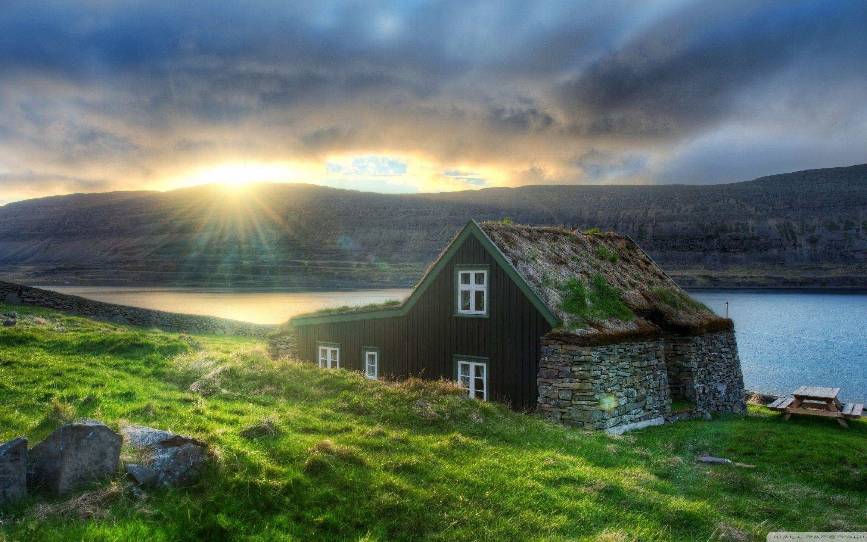 2880x1800 House in Iceland wallpaper. travel and world