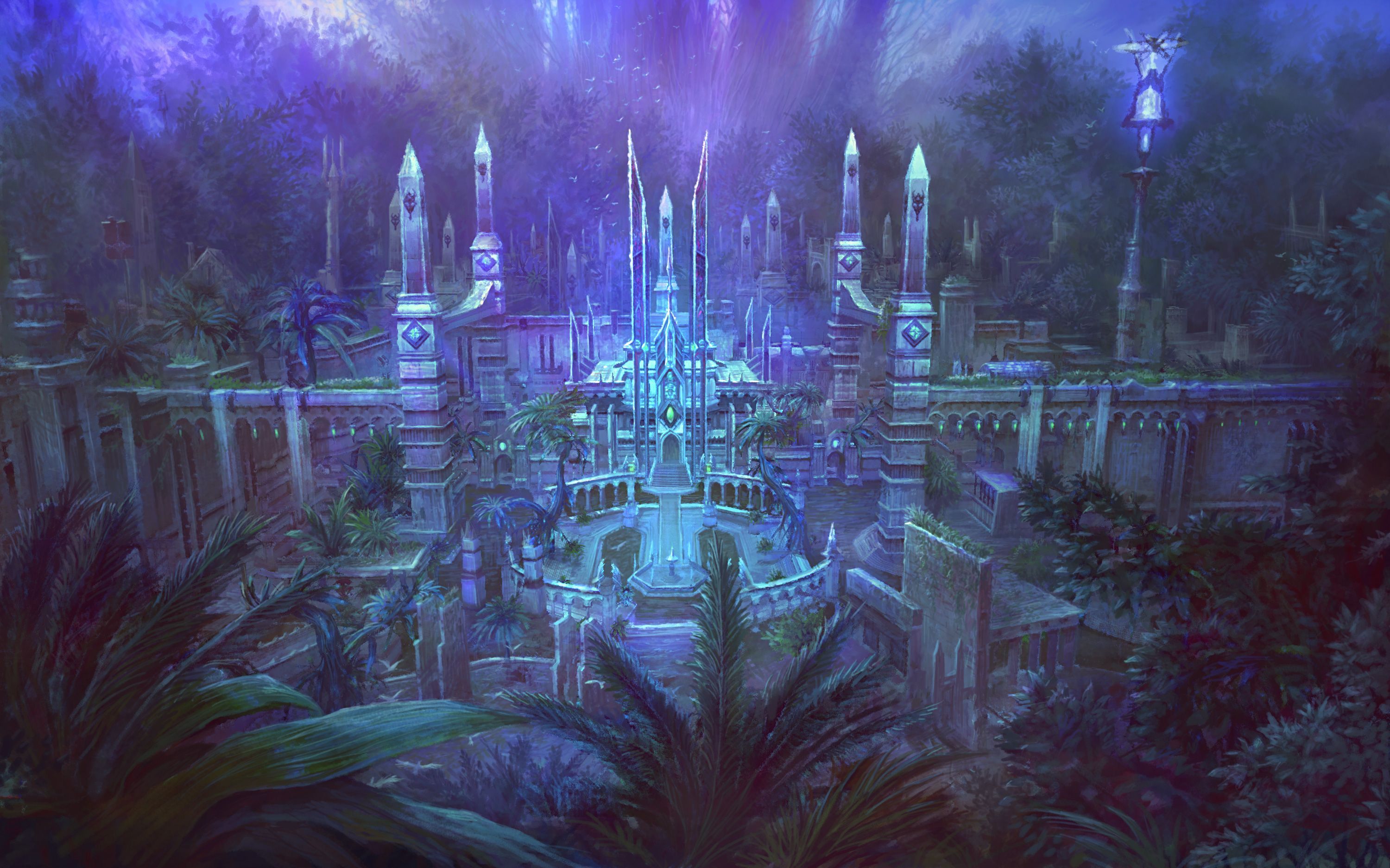 3000x1874 Over 1000 1080p wallpaper. Fantasy city, Fantasy landscape, Fantasy castle