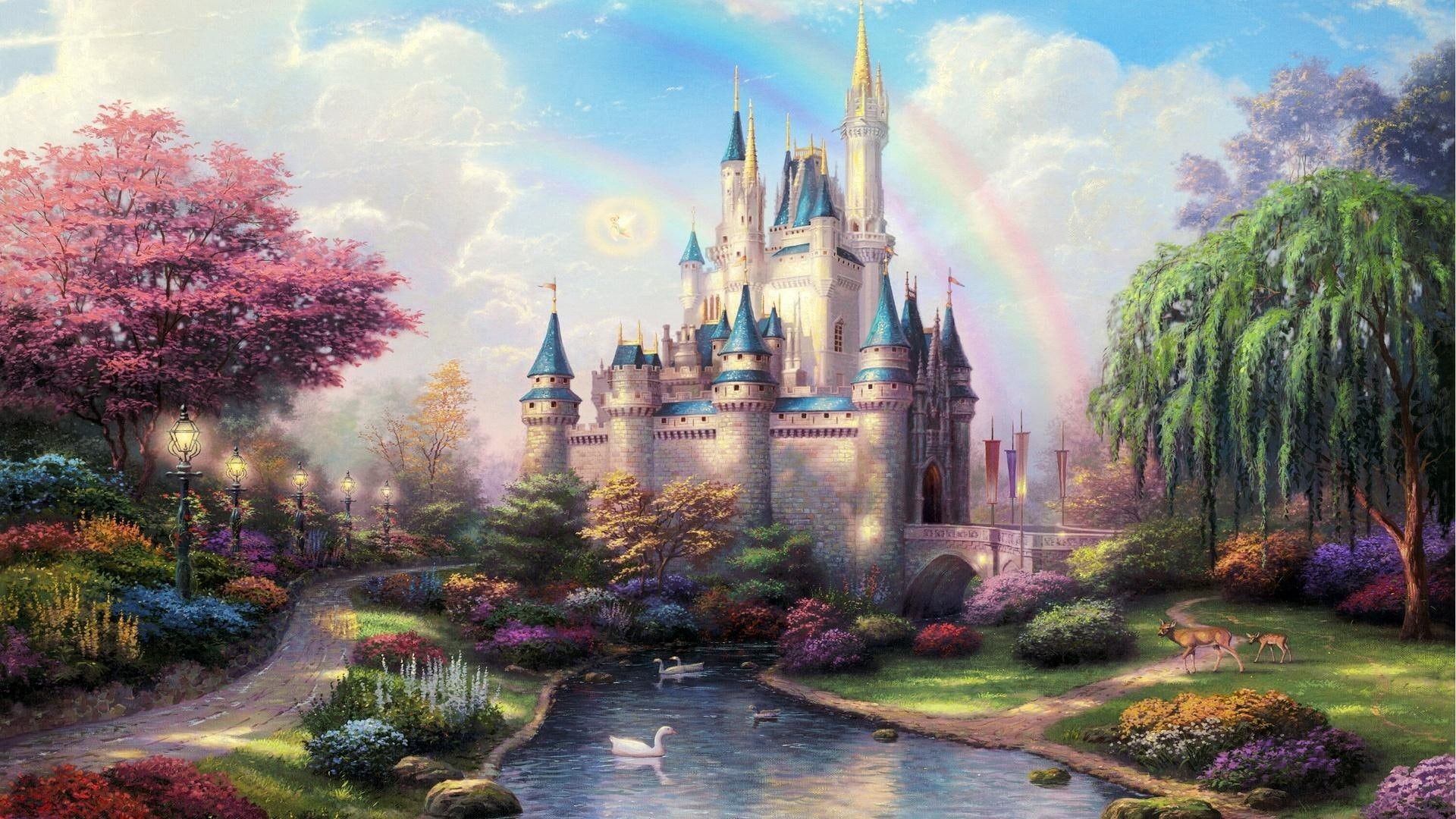 1920x1080 Wallpaper / fantasy, kingdom, 3D and abstract, abstract, 1080P, disney, magical free download