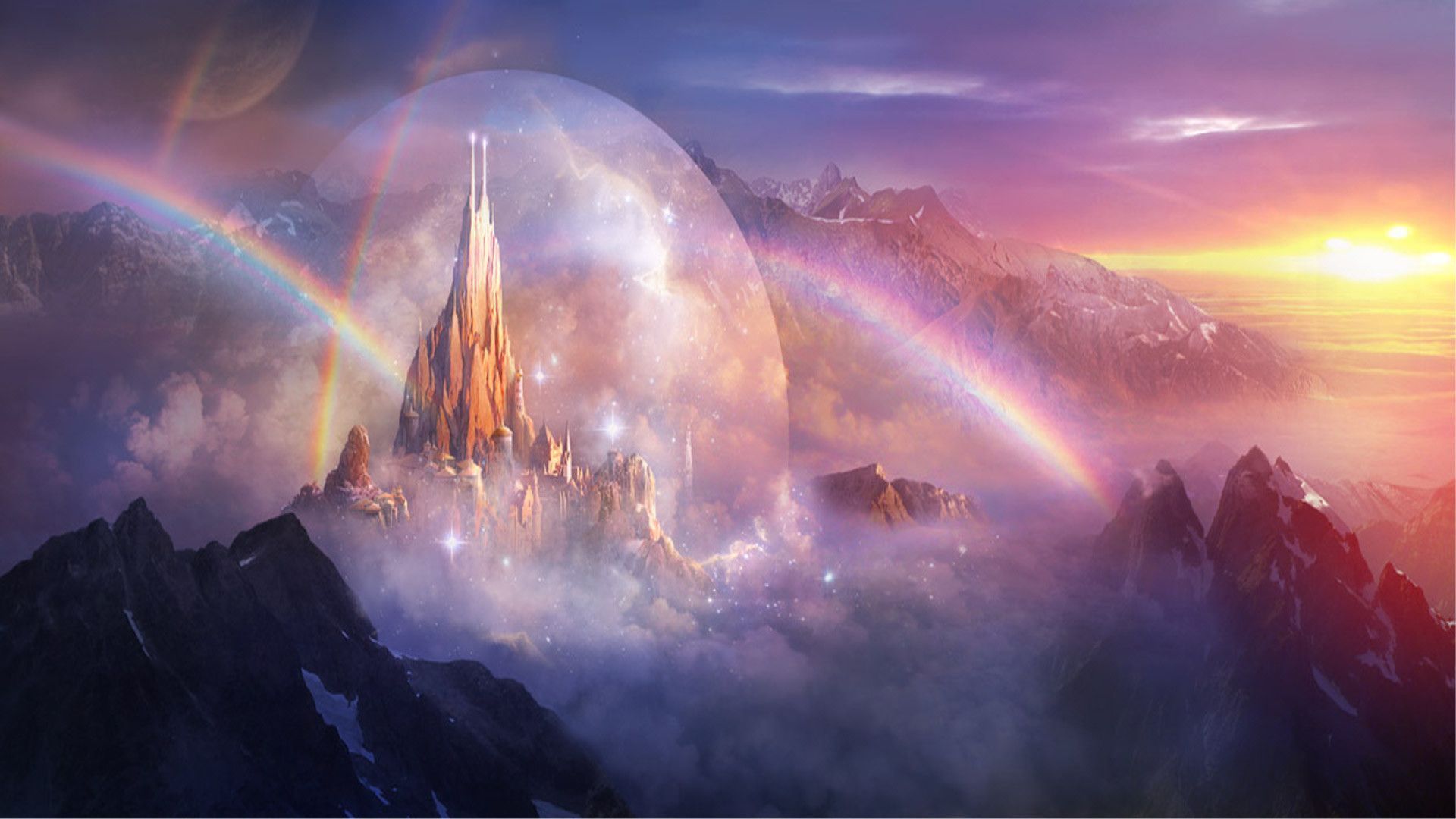 1920x1080 Fantasy Castle Wallpaper HD