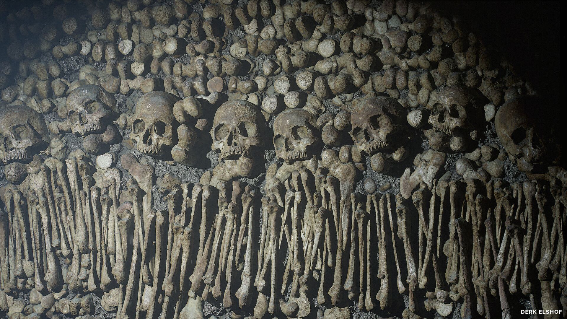 1920x1080 Paris Catacombs