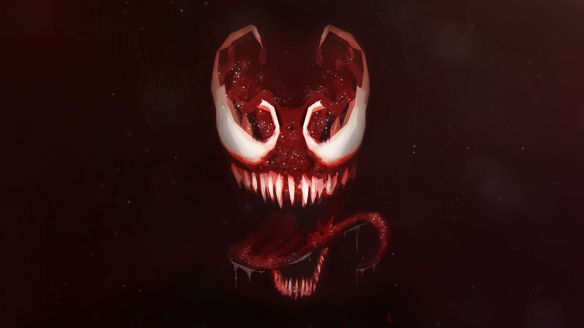 1920x1080 Download Dark and Mysterious Abstract Illustration of Venom Wallpaper