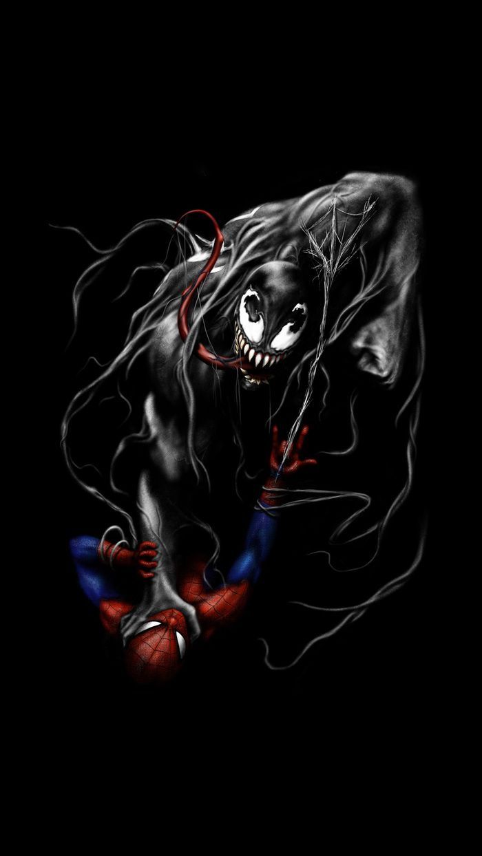 700x1244 1080x1920 venom, spiderman, superheroes, hd, artwork, artist, digital art, dark, black for iPhone 8 wallpaper