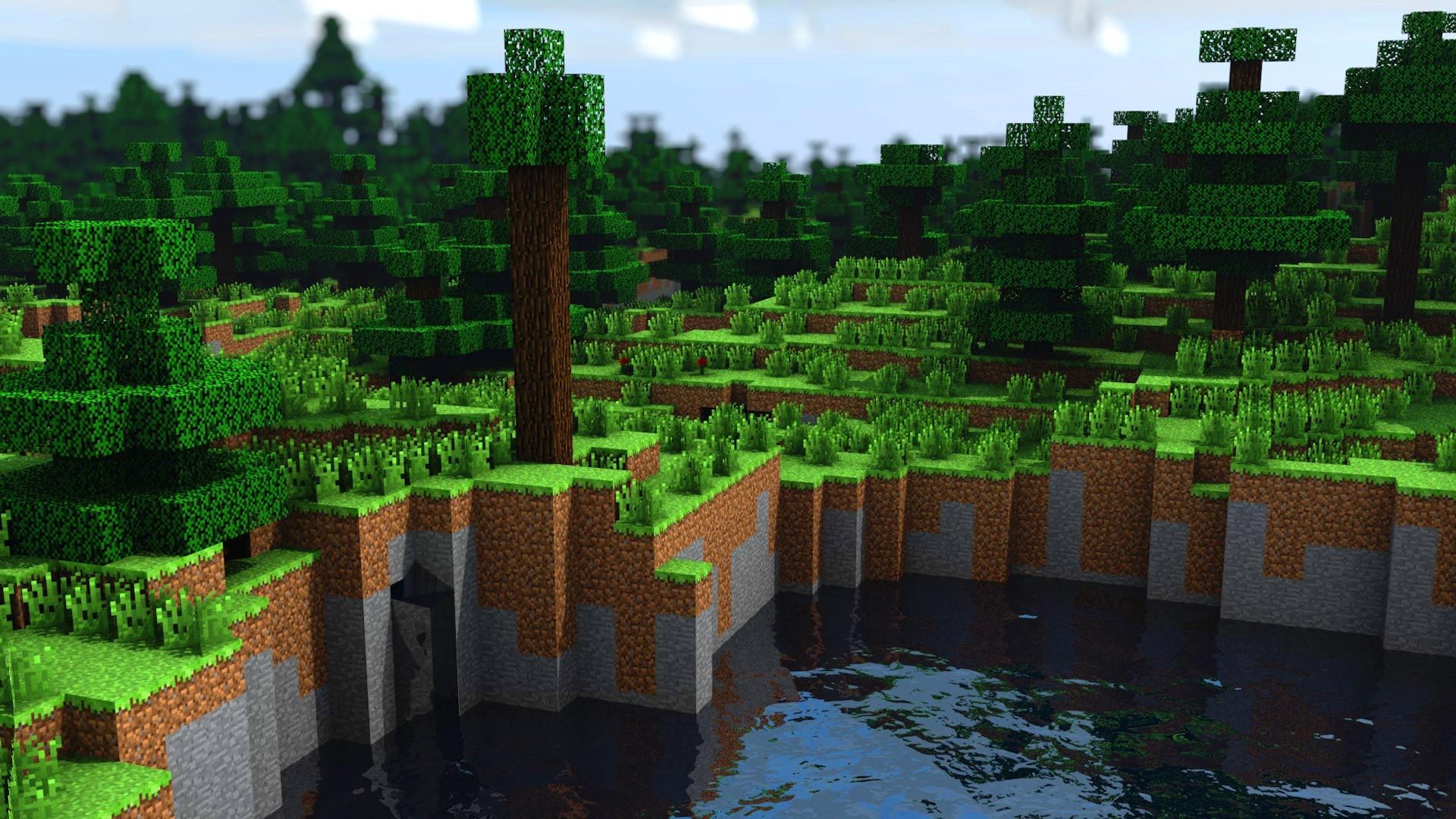 1920x1080 Minecraft Forest Wallpaper