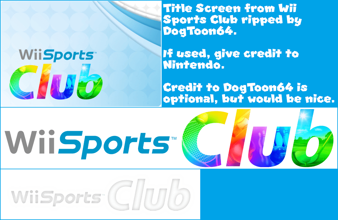 1104x720 Wii U Sports Club Screen Spriters Resource