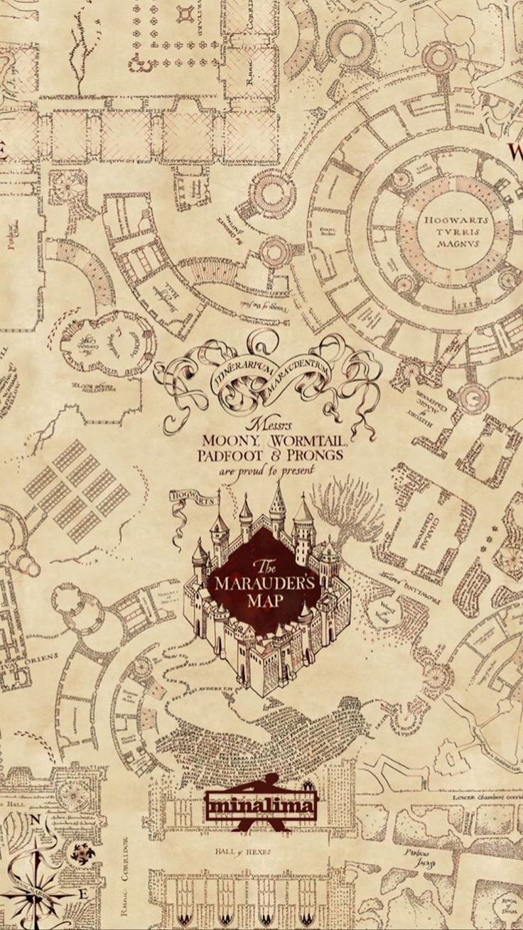 736x1309 Harry Potter Marauder's Map Wallpaper
