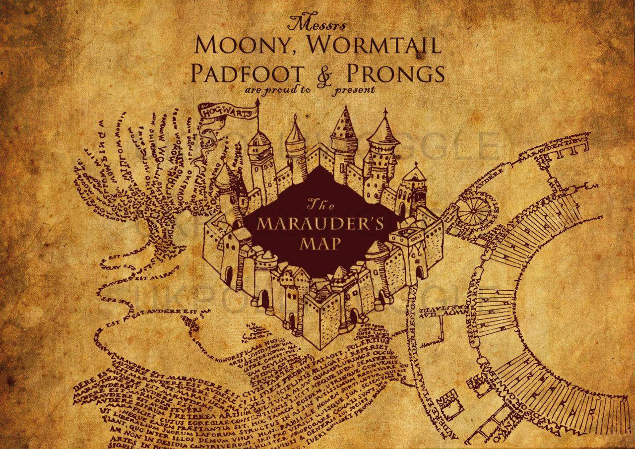1280x905 Marauders Map Wallpaper