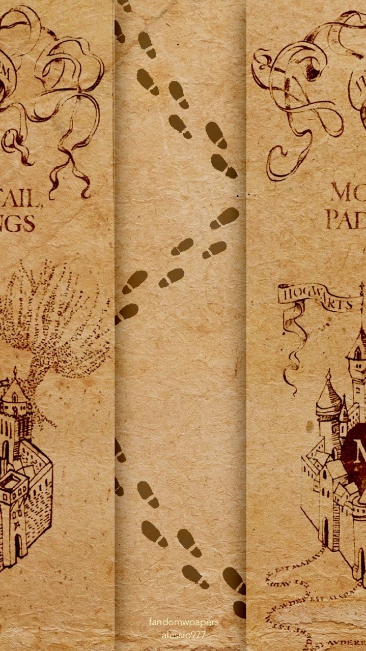 719x1280 Wallpaper Map, Harry Potter, Hogwarts, Slytherin House, Marauders Map, Background Free Image